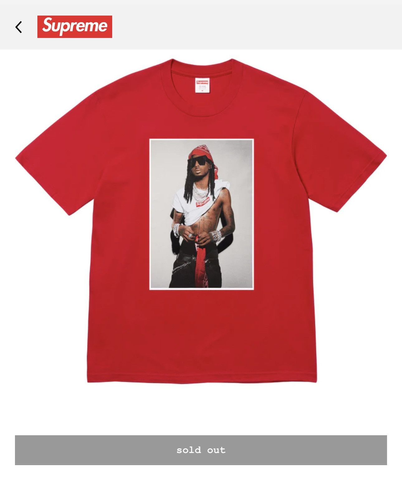 Supreme Supreme Playboi Carti Tee Size US S / EU 44-46 / 1 - 4 Thumbnail