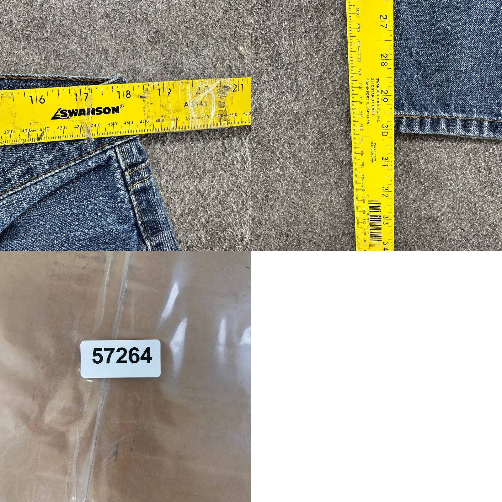 Levi's Levi's 559 Jeans Men 36x30 Blue Straight Relaxed Fit Medium Wash Denim Cotton 559 Modern Distressed Straight Leg Jeans Mens Size US 36 / EU 52 - 9 Thumbnail