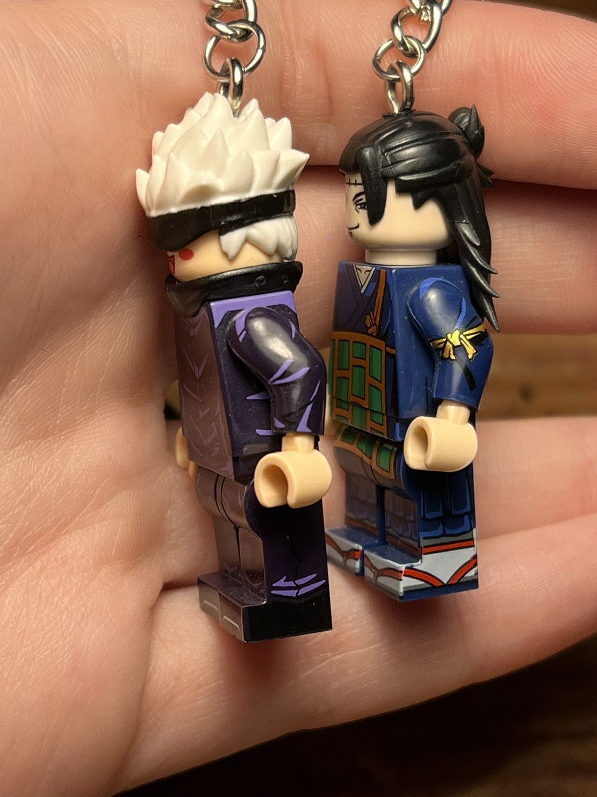 Anime Suguru Gojo Jujutsu Kaisen anime minifigure keychain keyring Size ONE SIZE - 6 Thumbnail