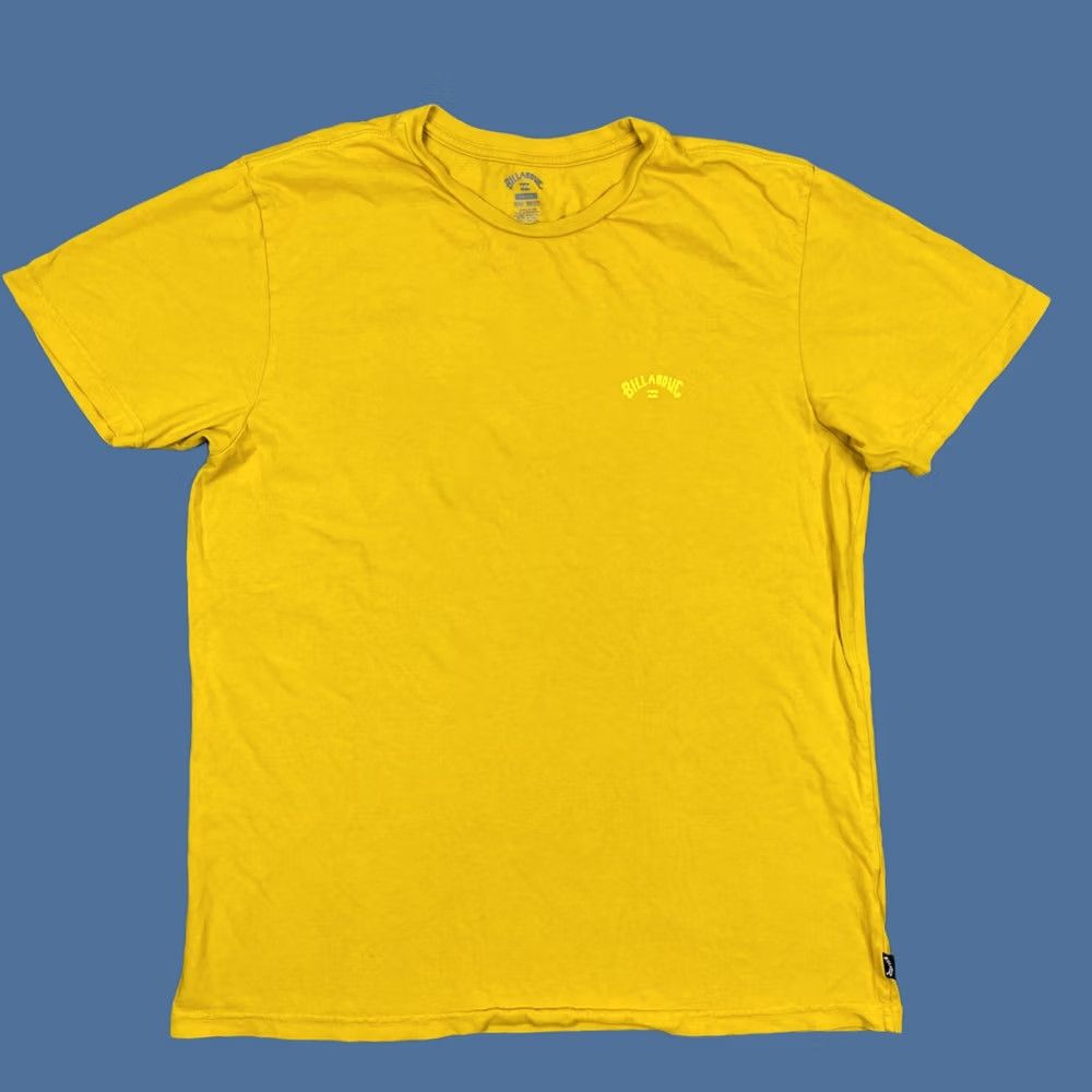 Billabong Billabong Shirt Adult L Yellow Wave Washed Logo Short Sleeve Crew Neck T Men's Size US L / EU 52-54 / 3 - 1 Thumbnail