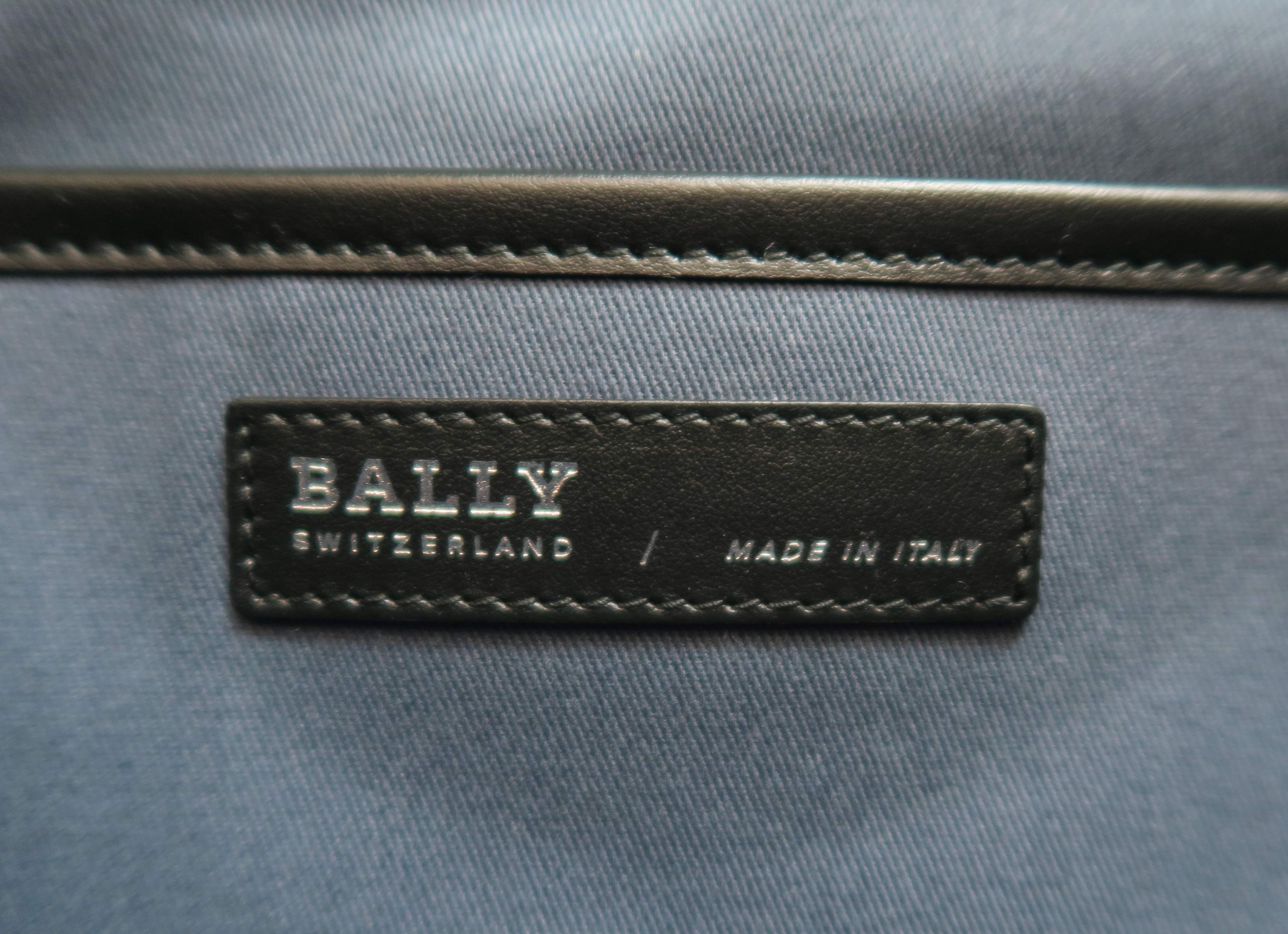 Bally Bally Checkered Unisex Canvas Leather Trim Tote Shoulder Bag Size ONE SIZE - 9 Thumbnail