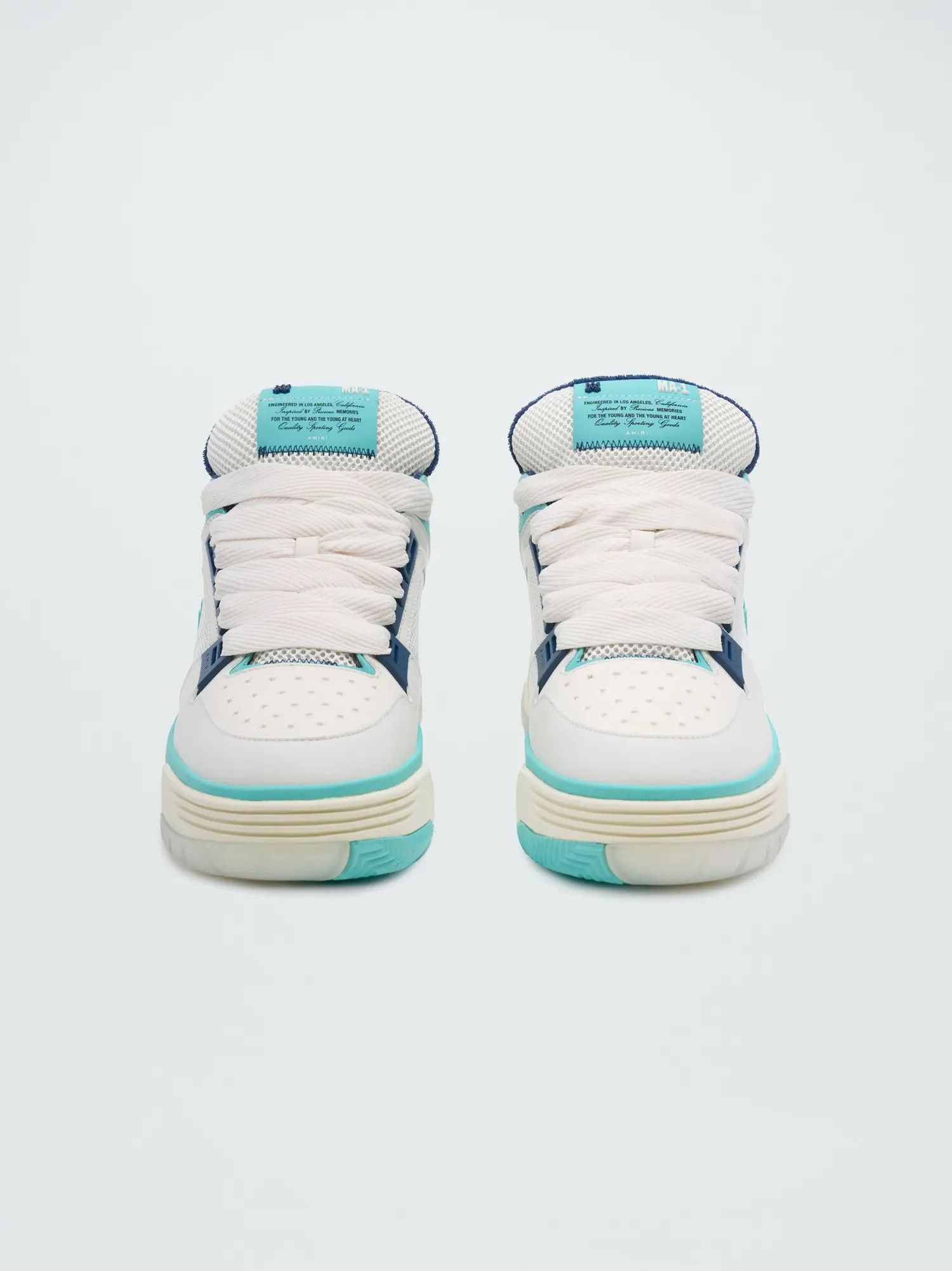 Amiri oc11z0225 MA-1 Low-Top Sneakers in Blue/White Size US 11 / EU 44 - 3 Thumbnail