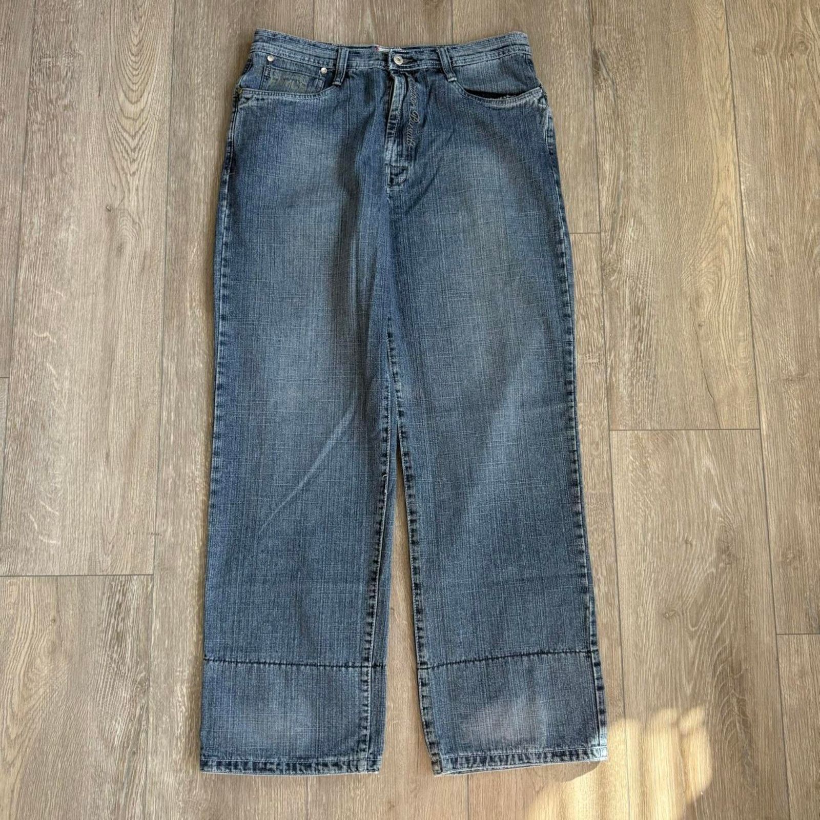 Enyce Vintage y2k enyce super baggy denim jeans Size US 38 / EU 54 - 4 Thumbnail