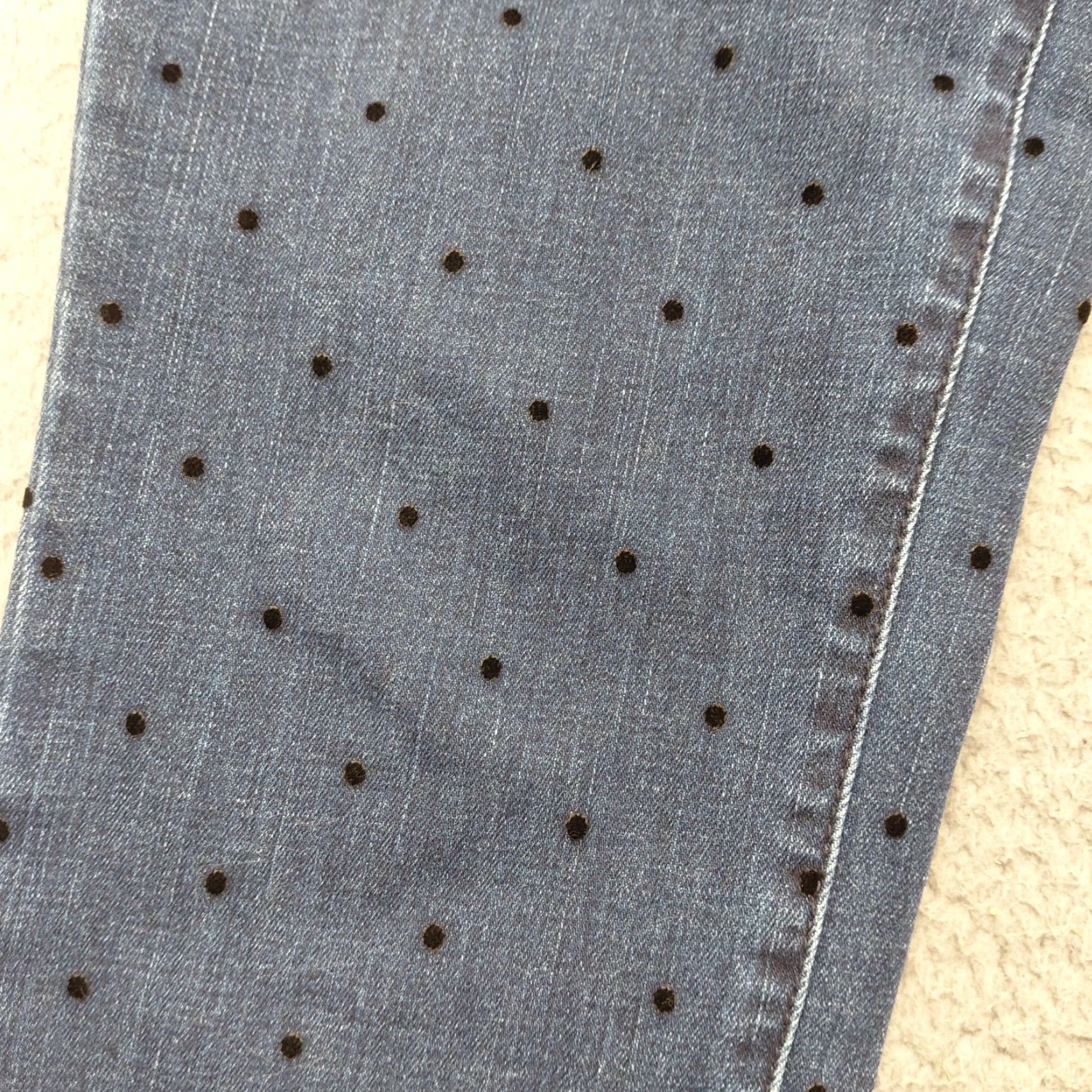 Talbots Talbots Jeans Women’s Size 10 Blue Polka Dots High Waist Jegging Ankle Flawless Size 32" / US 10 / IT 46 - 5 Thumbnail