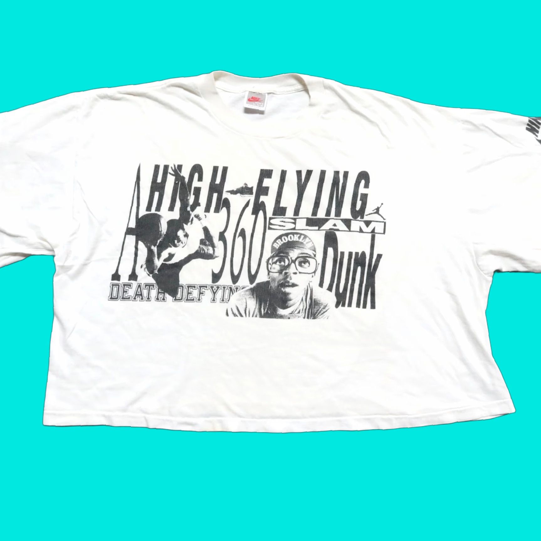Nike Nike Vintage 90s Air Jordan Mars Blackmon Poster Shirt XL White Men's Shirt Size US XL / EU 56 / 4 - 1 Thumbnail