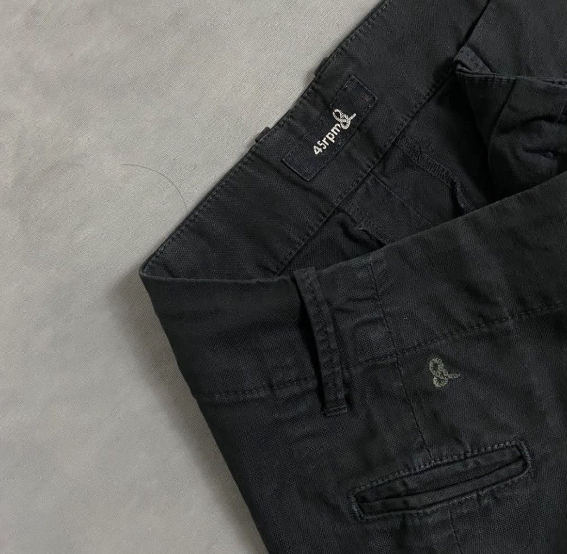 45rpm 45RPM Black Trousers Japanese Brand Pant Size US 27 - 7 Thumbnail