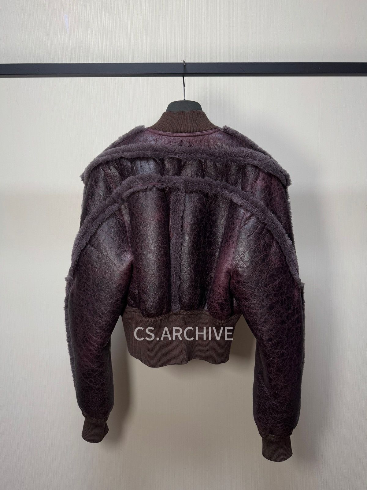 Rick Owens Rick owens Girdered Leather Bomber Jacket Cropped Size US S / EU 44-46 / 1 - 2 Thumbnail