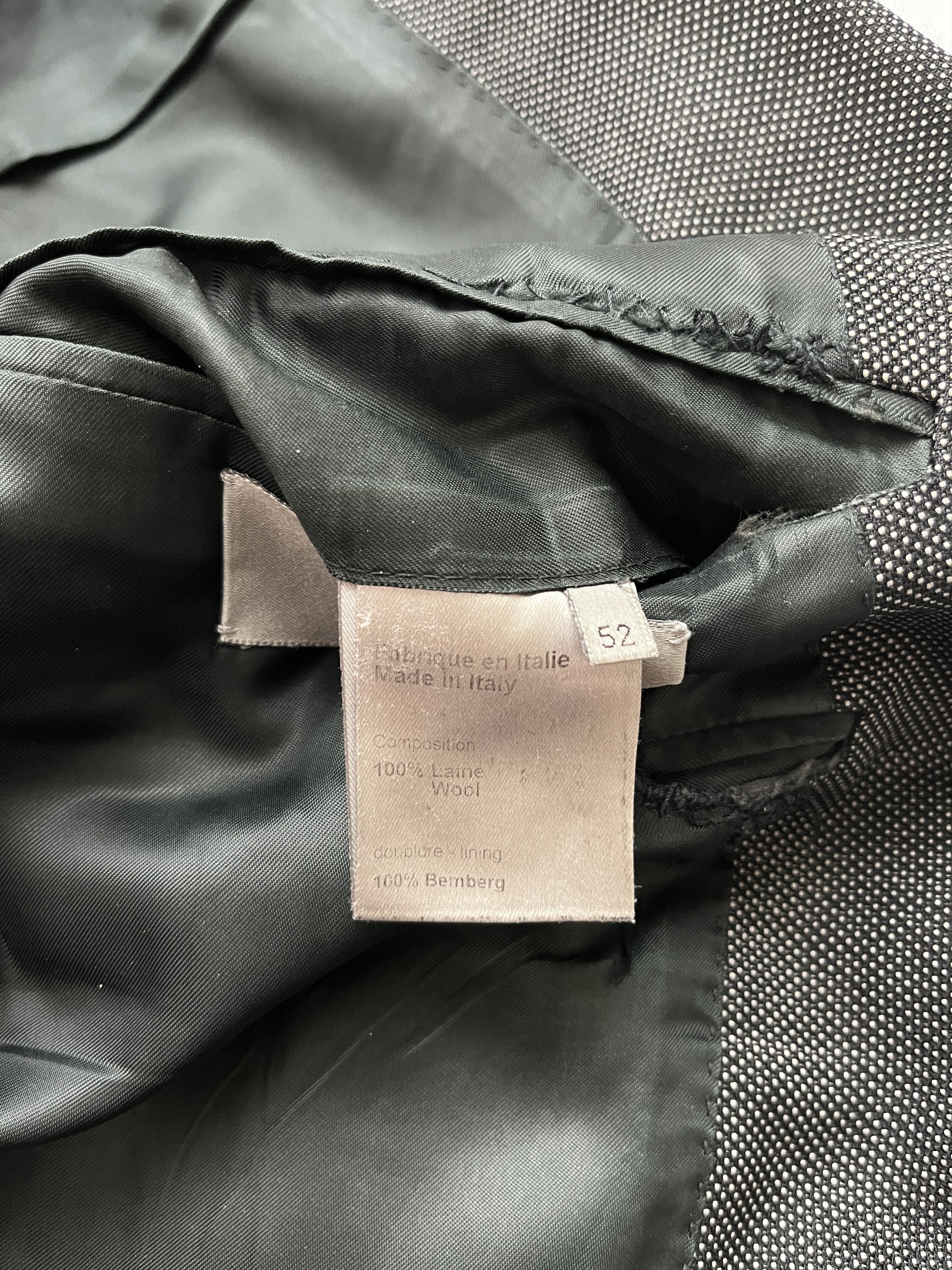 Dior × Hedi Slimane ⚡️QUICK SALE⚡️2007 Dior Hedi Slimane Dark Gray Blazer Jacket Size US L / EU 52-54 / 3 - 4 Thumbnail