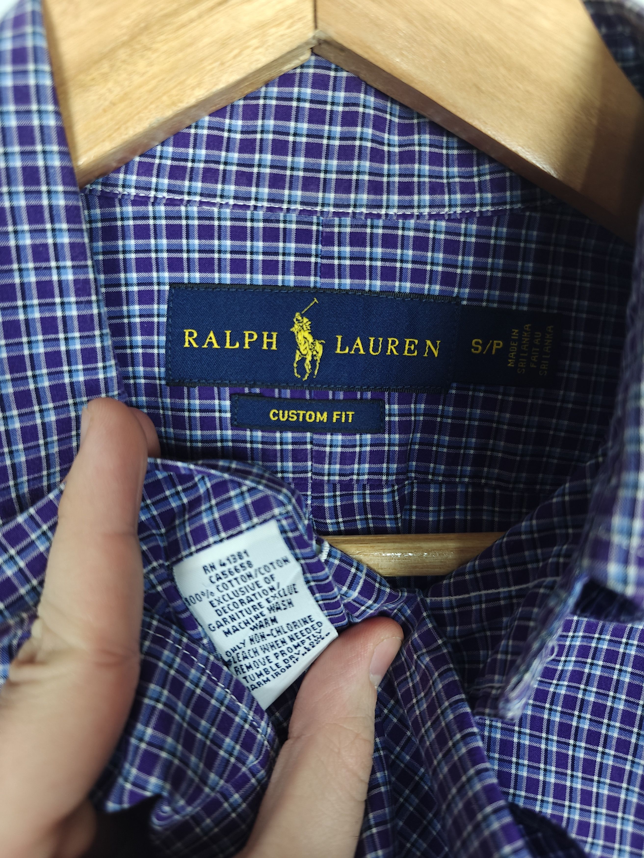 Polo Ralph Lauren Polo Ralph Lauren Shirt Collared Custom Fit Check size S Size US S / EU 44-46 / 1 - 9 Thumbnail