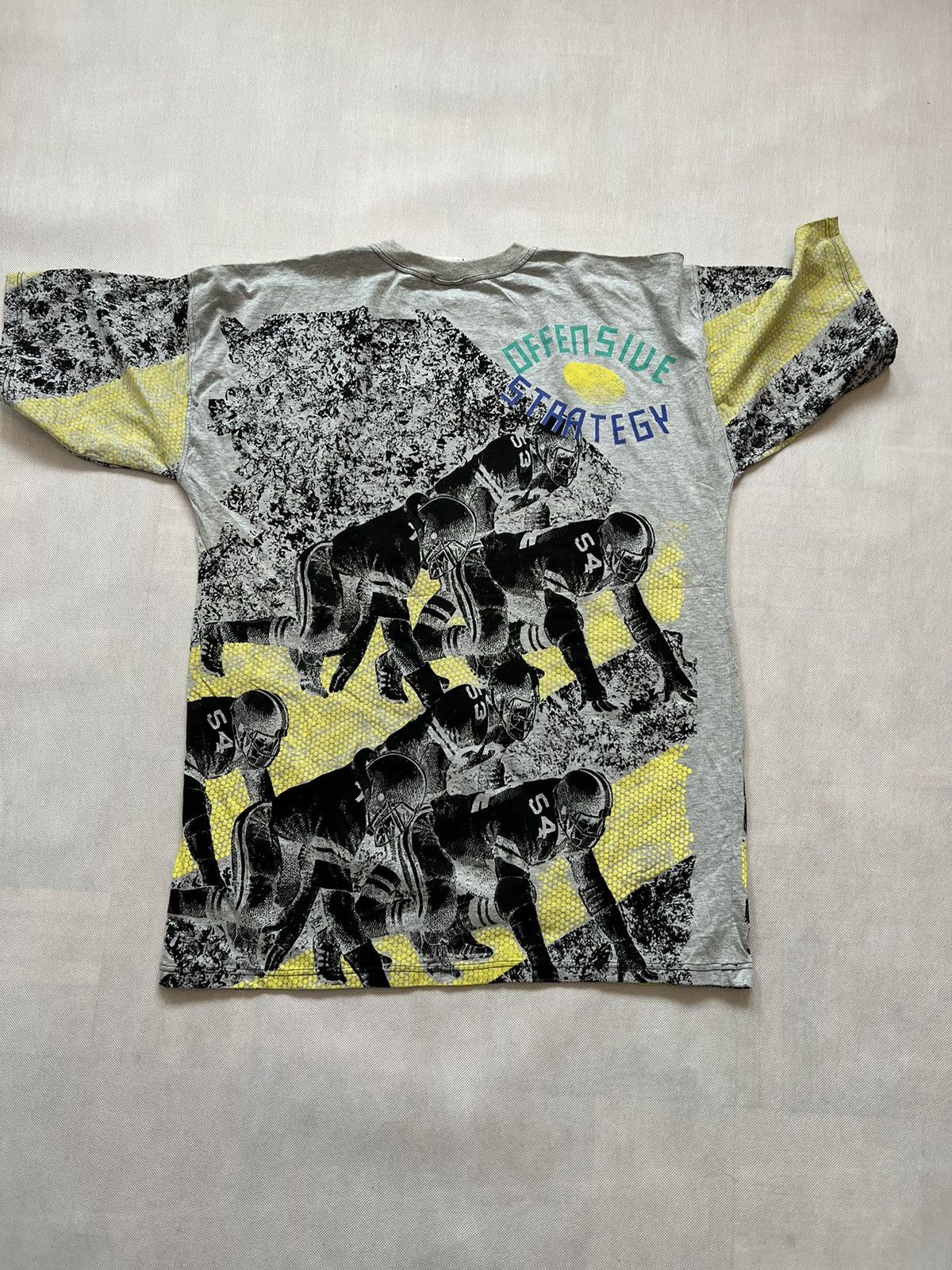 Vintage Tshirt Offensive Strategy Rugby Vinage 90’s Full Print Size US L / EU 52-54 / 3 - 2 Thumbnail