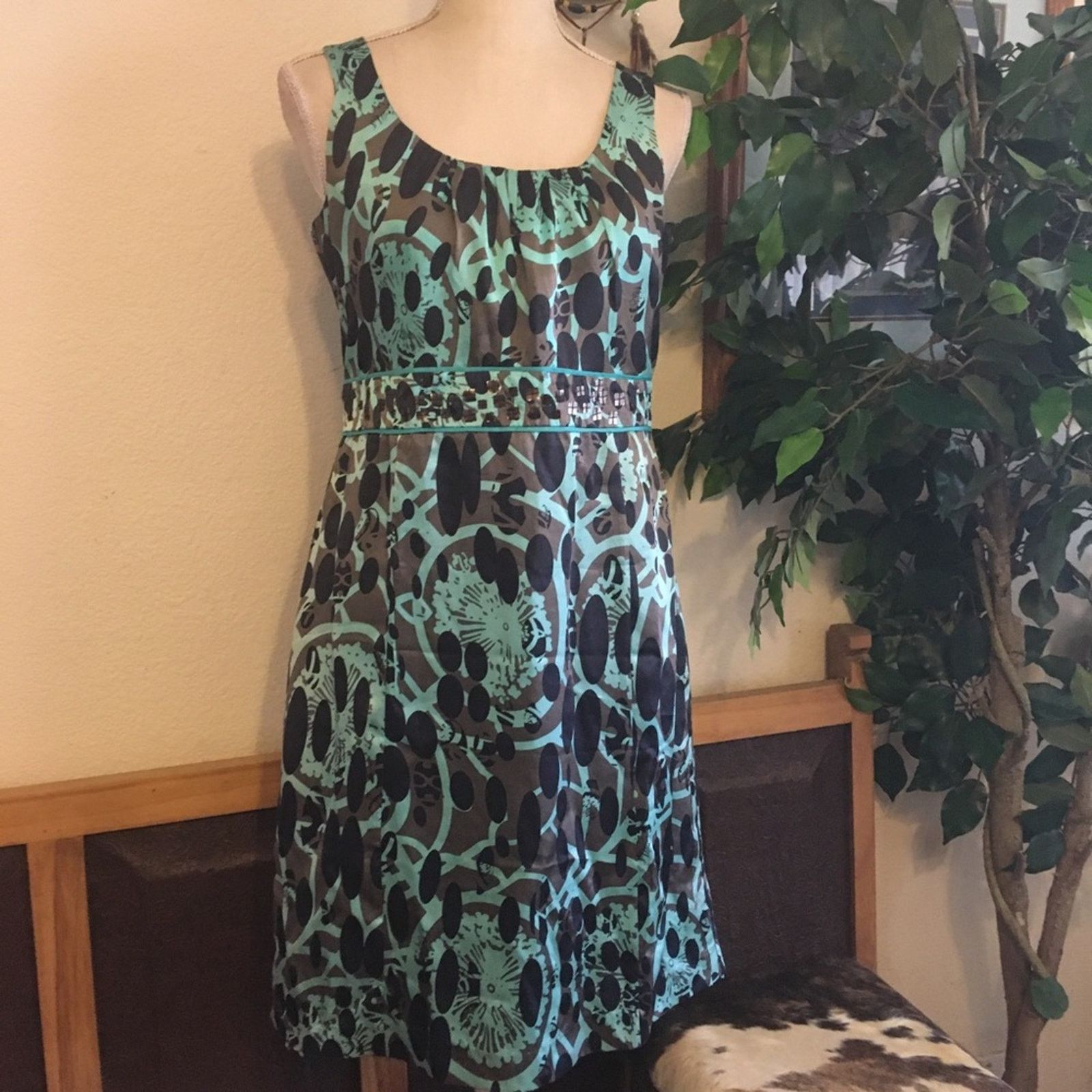 Rebecca Taylor Rebecca Taylor 100% silk sequin detail dress Size L / US 10 / IT 46 - 1 Thumbnail