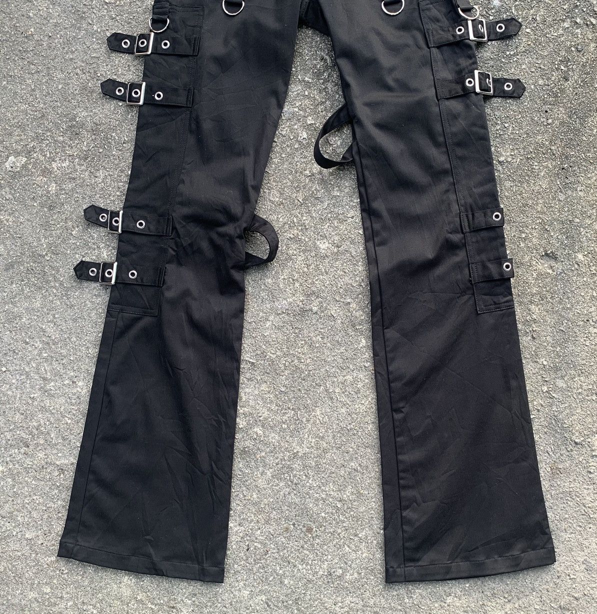 If Six Was Nine Bondage Gothic Punk Unisex Unbrand Flare Pant Made In Japan Size US 28 / EU 44 - 10 Thumbnail