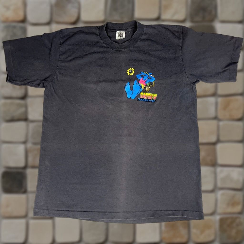 Vintage VINTAGE Maui abd Sons T-Shirt Crew Neck Short Sleeve XL Gray 90s Vintage Beach Surfing Double-Sided Mens Size US XL / EU 56 / 4 - 1 Thumbnail