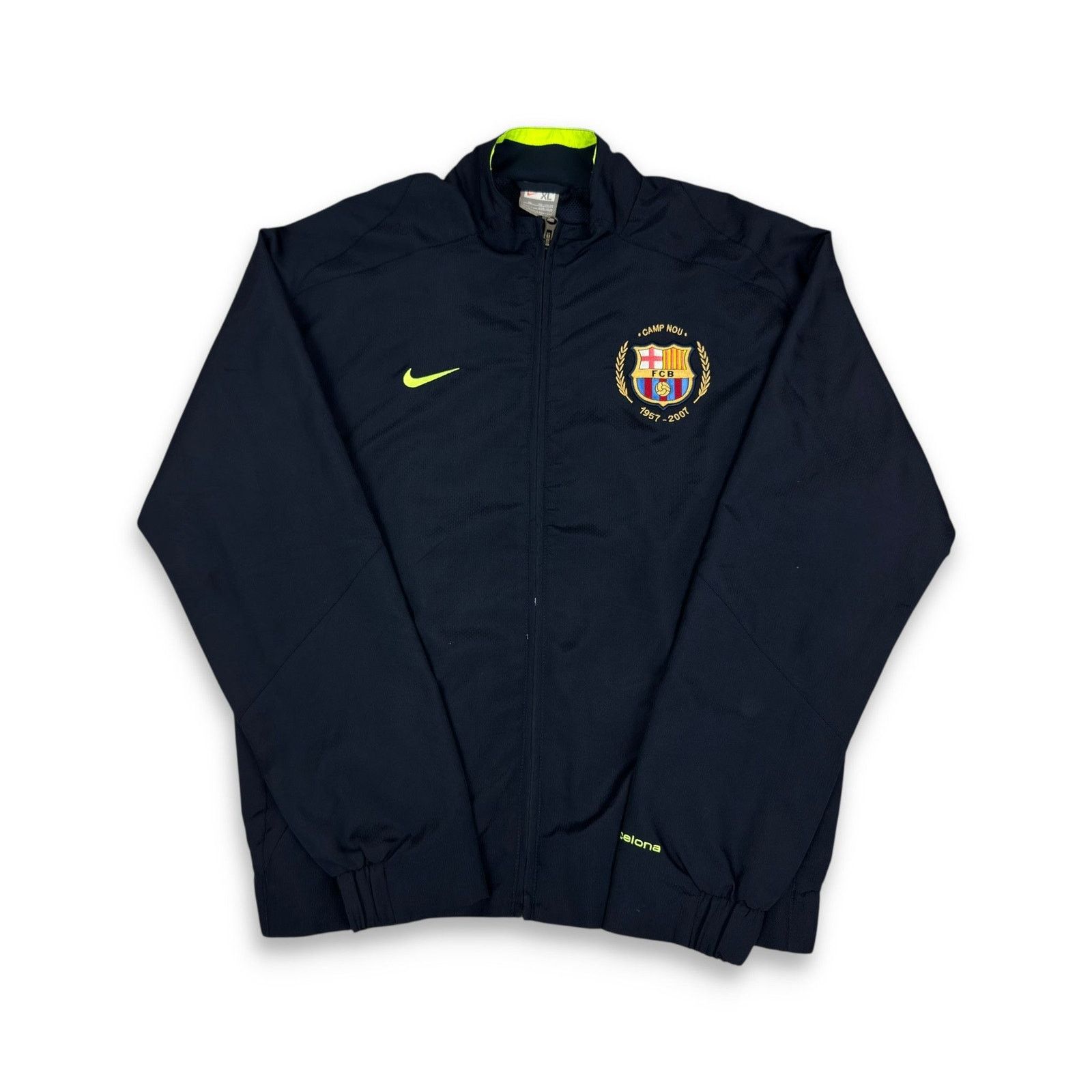 Nike Nike Black Full Zip FC Barcelona Football Jacket Size US S / EU 44-46 / 1 - 1 Thumbnail