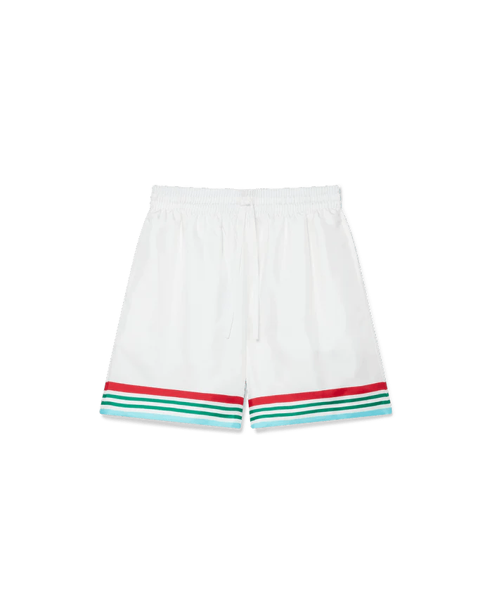 Casablanca Casablanca "Casa Way World Series" Drawstring White Shorts Size US 38 / EU 54 - 1 Preview