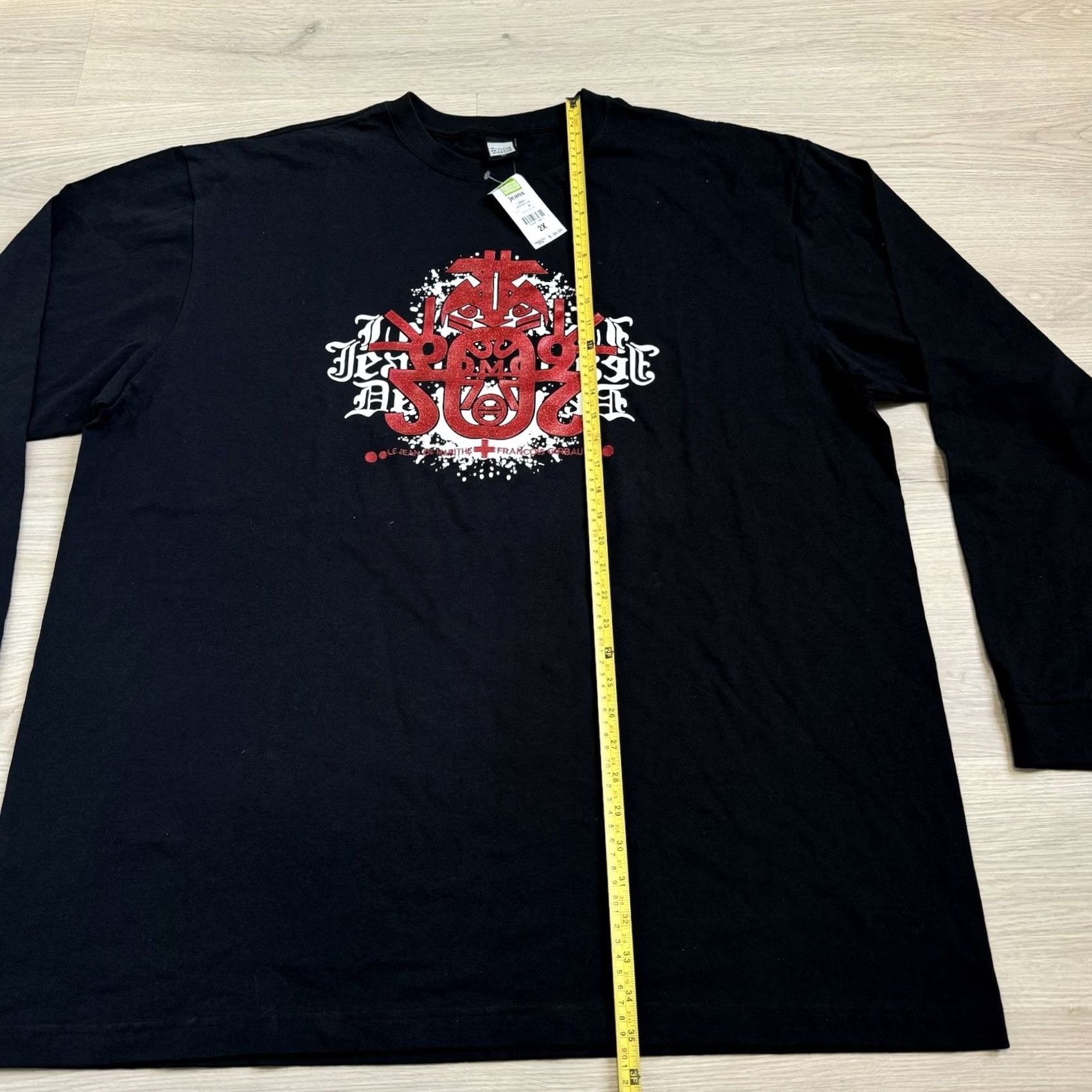 Vintage VINTAGE Marithe Francois Girbaud Shirt Long Sleeve Graffiti 2XL Black Cotton Logo Men 90s Grunge Hip Hop Brand New With Tags Size US XXL / EU 58 / 5 - 6 Thumbnail