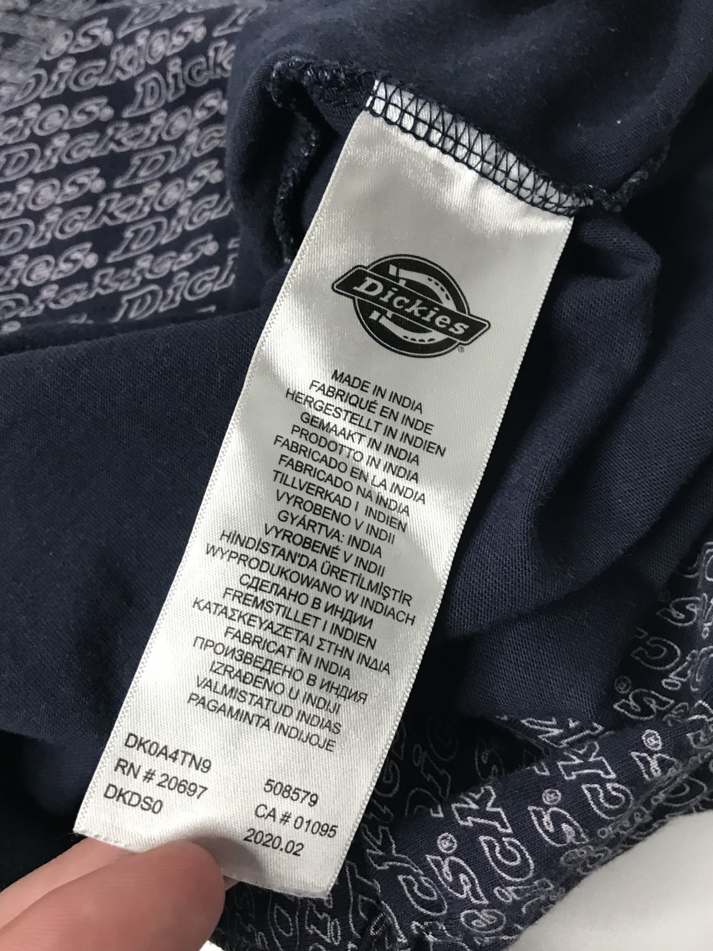 Dickies Dickies Mens Mono Print T-Shirt Size M Size US M / EU 48-50 / 2 - 6 Thumbnail
