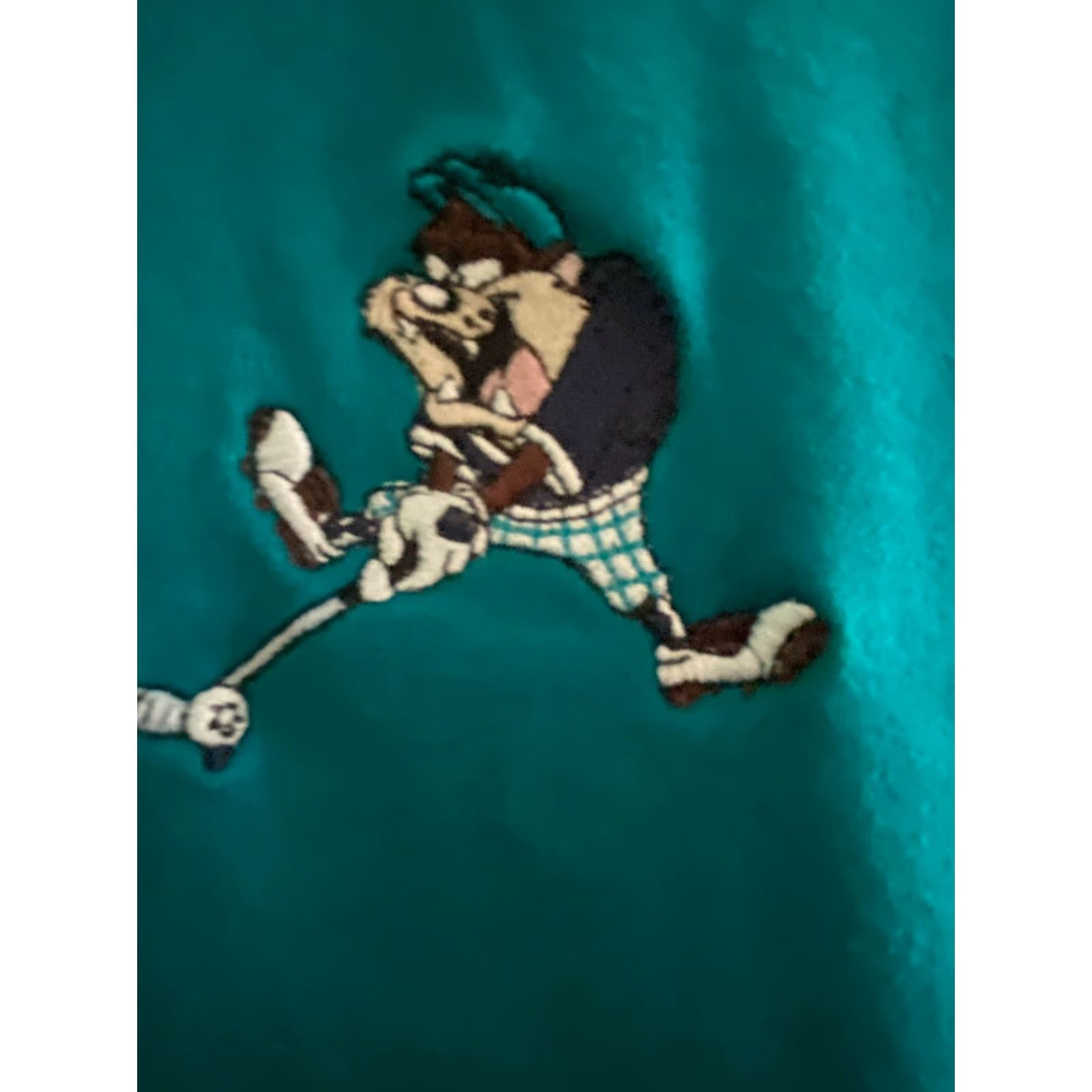 Vintage VINTAGE Warner Bros Studio Store Golf Polo Shirt L Taz Tasmanian Devil Cotton Men Polo Short Sleeve Blue 90s Warner Bros Mens Size US L / EU 52-54 / 3 - 3 Thumbnail