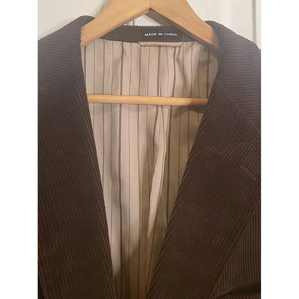 Other Mens Corduroy Statement Brown Blazer EUC 46 Academia Size 46R - 2 Thumbnail