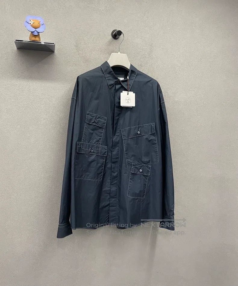 Hermes Hermes size 41 Collar Shirt, 67% Cotton 33% Polyester Size US L / EU 52-54 / 3 - 4 Thumbnail