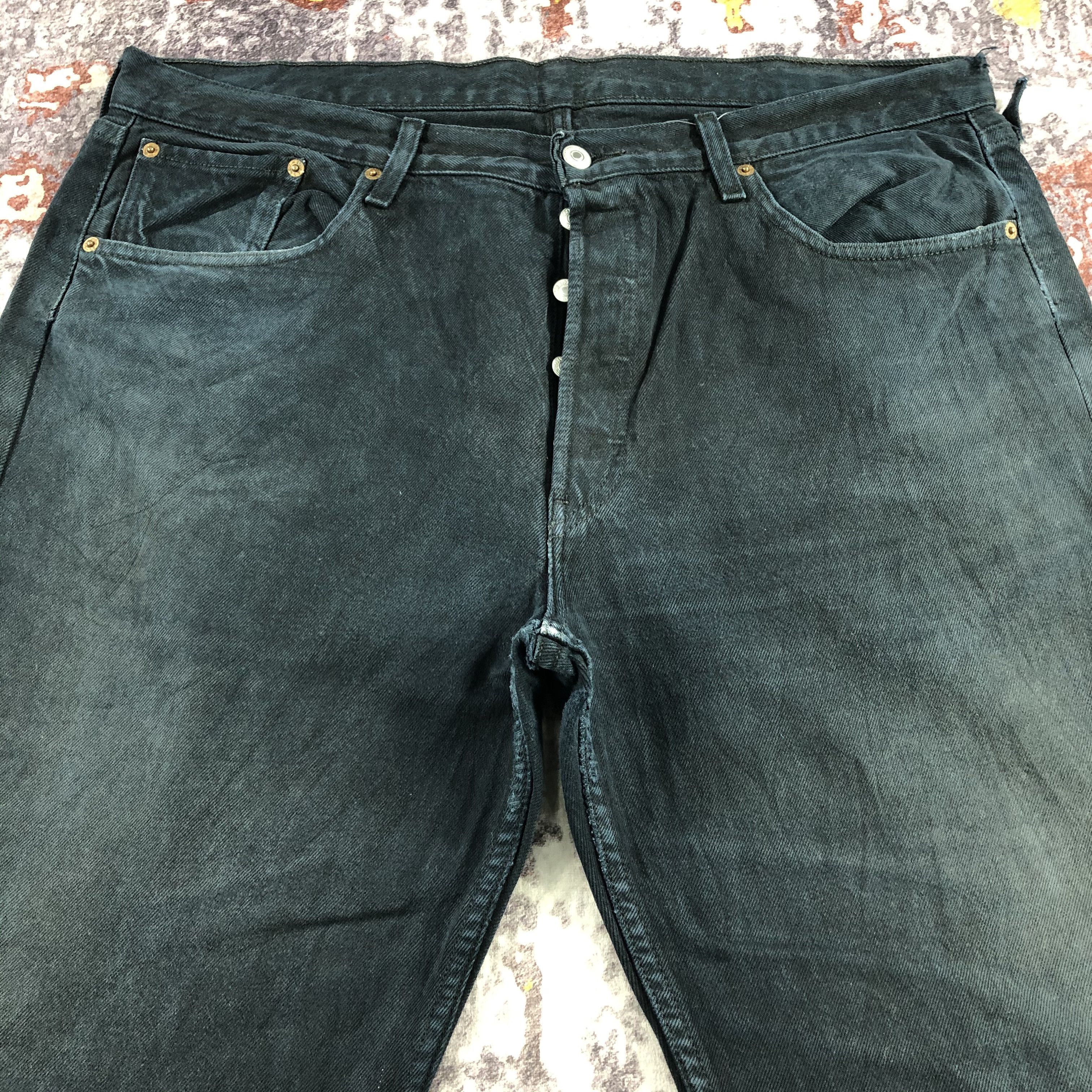 Levi's Vintage 90s Levis 501 Black Jeans-JM2633 Size US 39 - 3 Thumbnail
