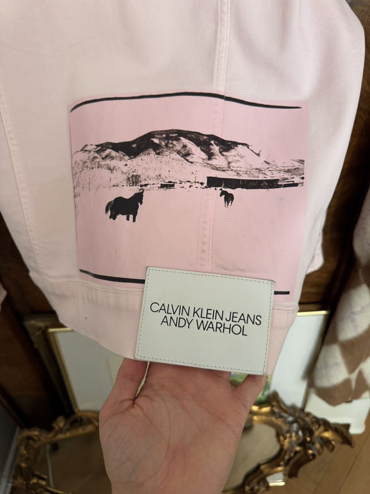 Calvin Klein 205W39NYC (SAMPLE) Raf Calvin Klein x Andy Warhol Denim Jacket pink Size US M / EU 48-50 / 2 - 3 Thumbnail