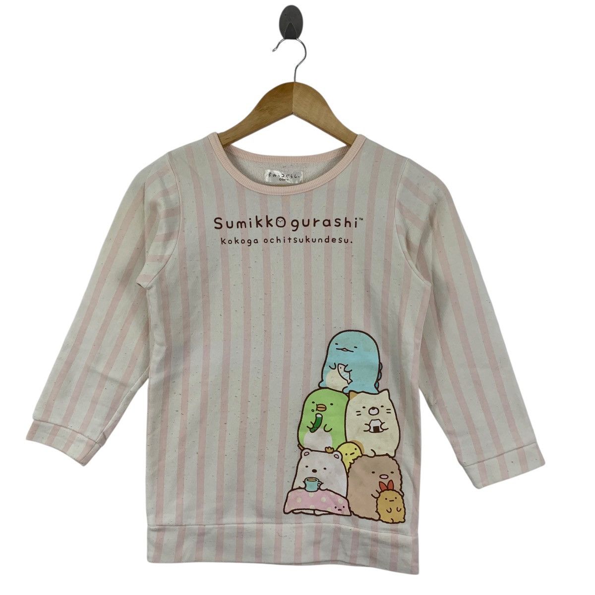 Other SUMIKKO GURASHI SAN-X Characters Anime Striped Tee Shirt Size XXS / US 00 / IT 34 - 5 Thumbnail