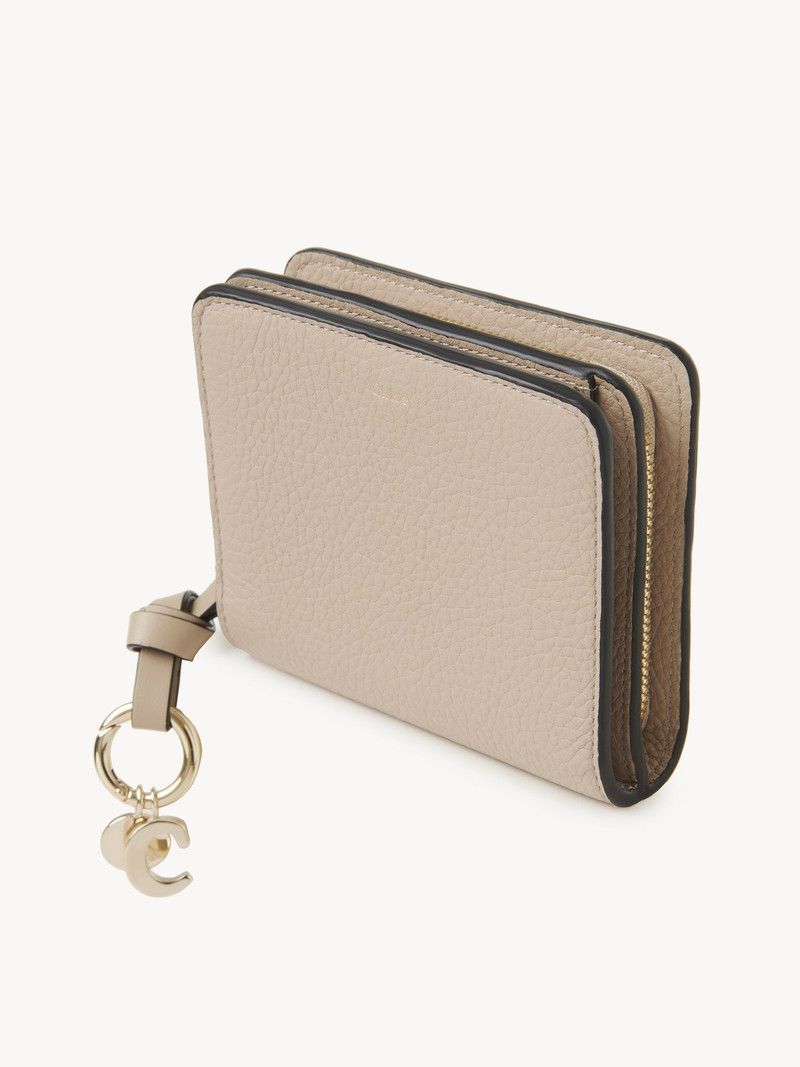 Chloe o1loc1c10226 Size: OS / Alphabet Compact Wallet Floral Grey Size ONE SIZE - 2 Thumbnail