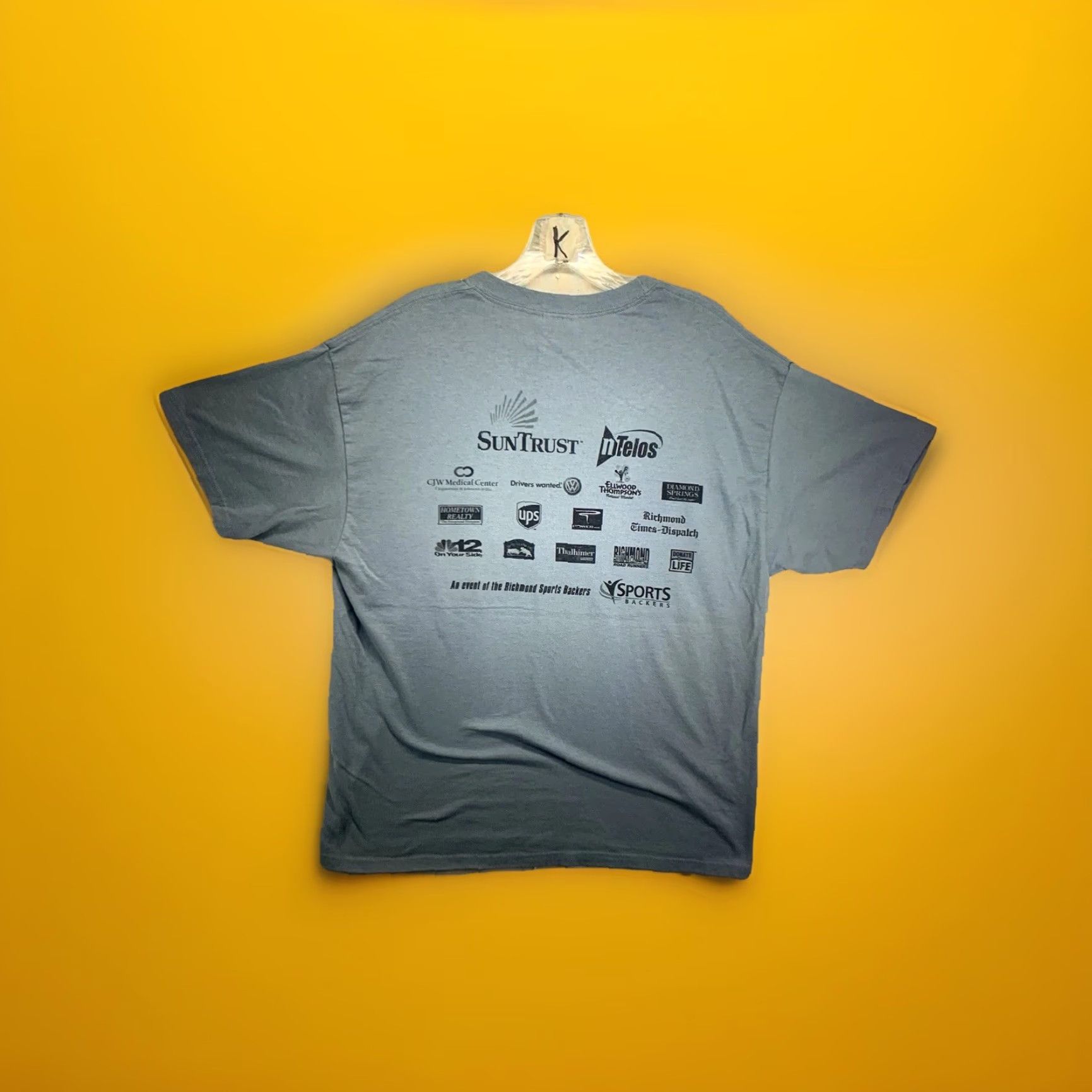 Hanes VINTAGE Hanes Richmond Virginia T-Shirt Adult Large 2005 Suntrust Marathon Light Blue Retro 80s 90s Men's Size US L / EU 52-54 / 3 - 2 Thumbnail