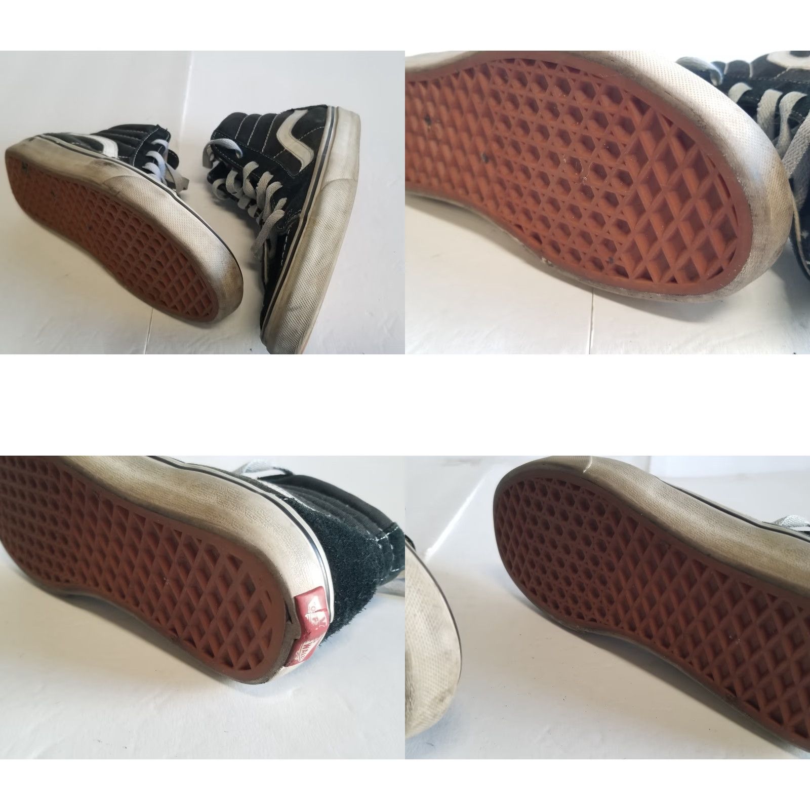 Vans VANS SK8 HI Men 5 Women 6.5 Black Canvas High Top Skateboard Shoes Sk8-Hi Sneaker Skateboarding Mens Women Black/White Size S / US 4 / IT 40 - 8 Thumbnail