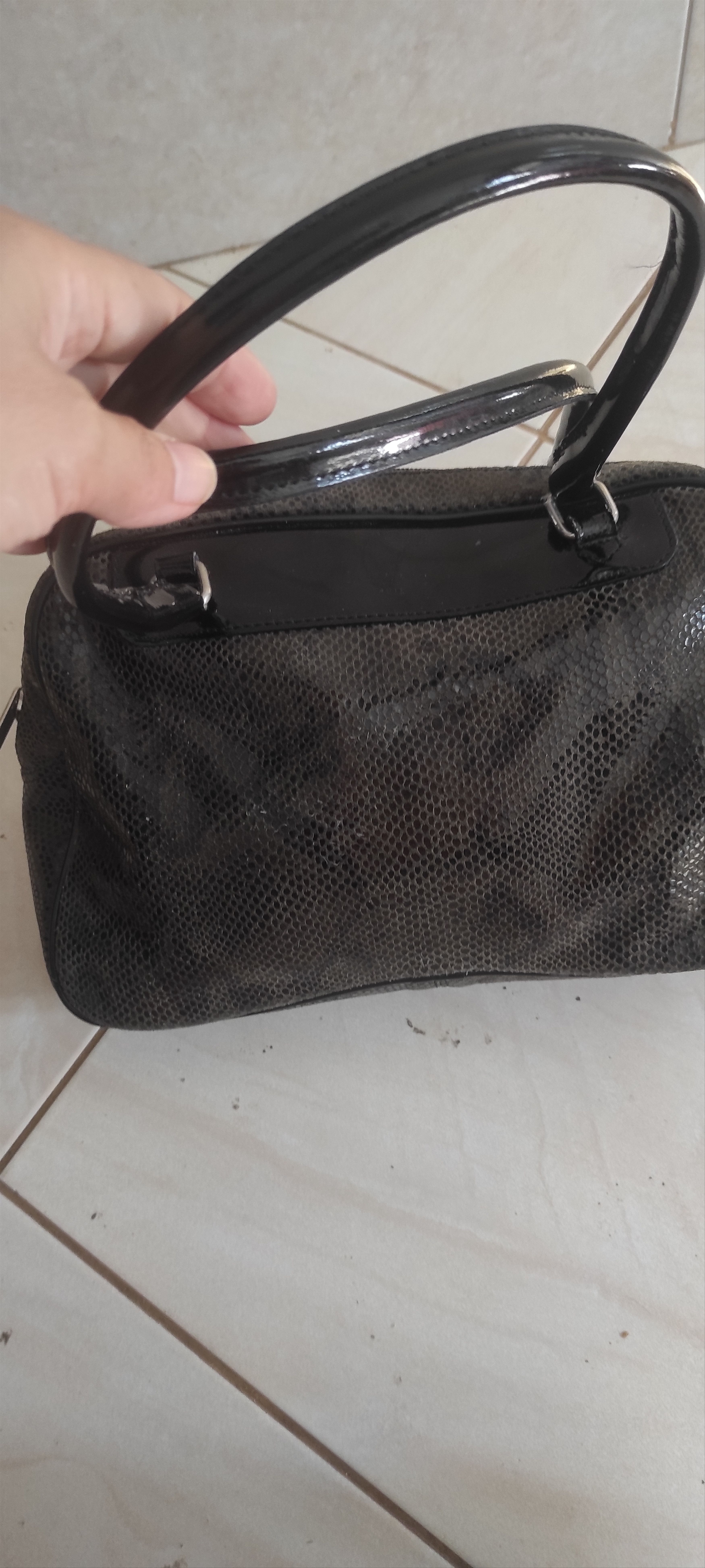 Other Phynes Paris Bag Snake Print Embossed Python Faux Leather Size ONE SIZE - 5 Thumbnail