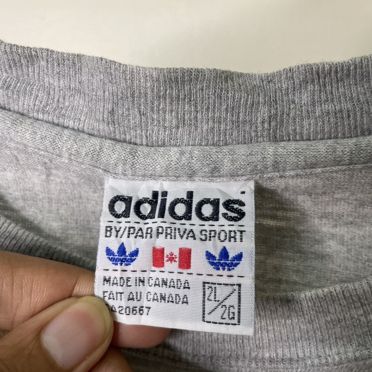 Adidas × Vintage Vintage 1990s Adidas Embroidery Small Logo T Shirt Size US XL / EU 56 / 4 - 3 Thumbnail