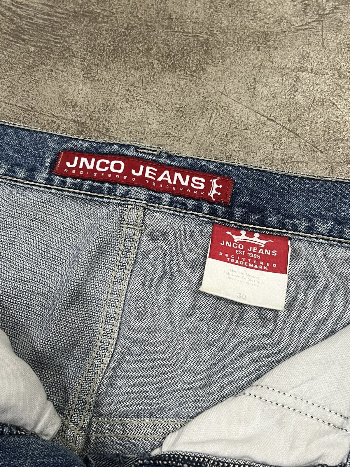 JNCO Rare Vintage Jnco Big Pocket Tribal Design Denim Jorts Size US 30 / EU 46 - 6 Thumbnail