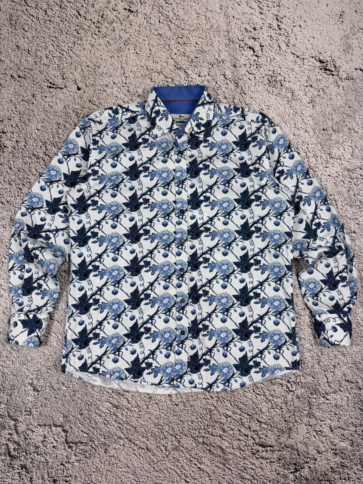 Japanese Brand Claudio Lugli Couture Floral All Over Print Cotton Shirt XL Size US XL / EU 56 / 4 - 1 Thumbnail