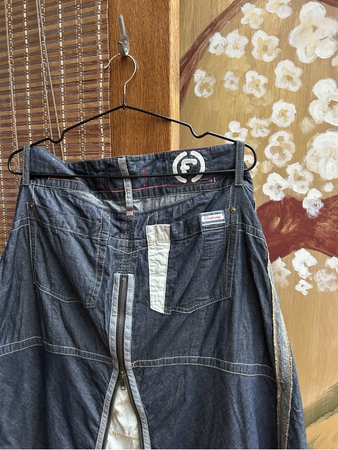 Firetrap Y2K Firetrap Denim Utility Panelled Multi-Zip Skirt Size 30" / US 8 / IT 44 - 5 Thumbnail
