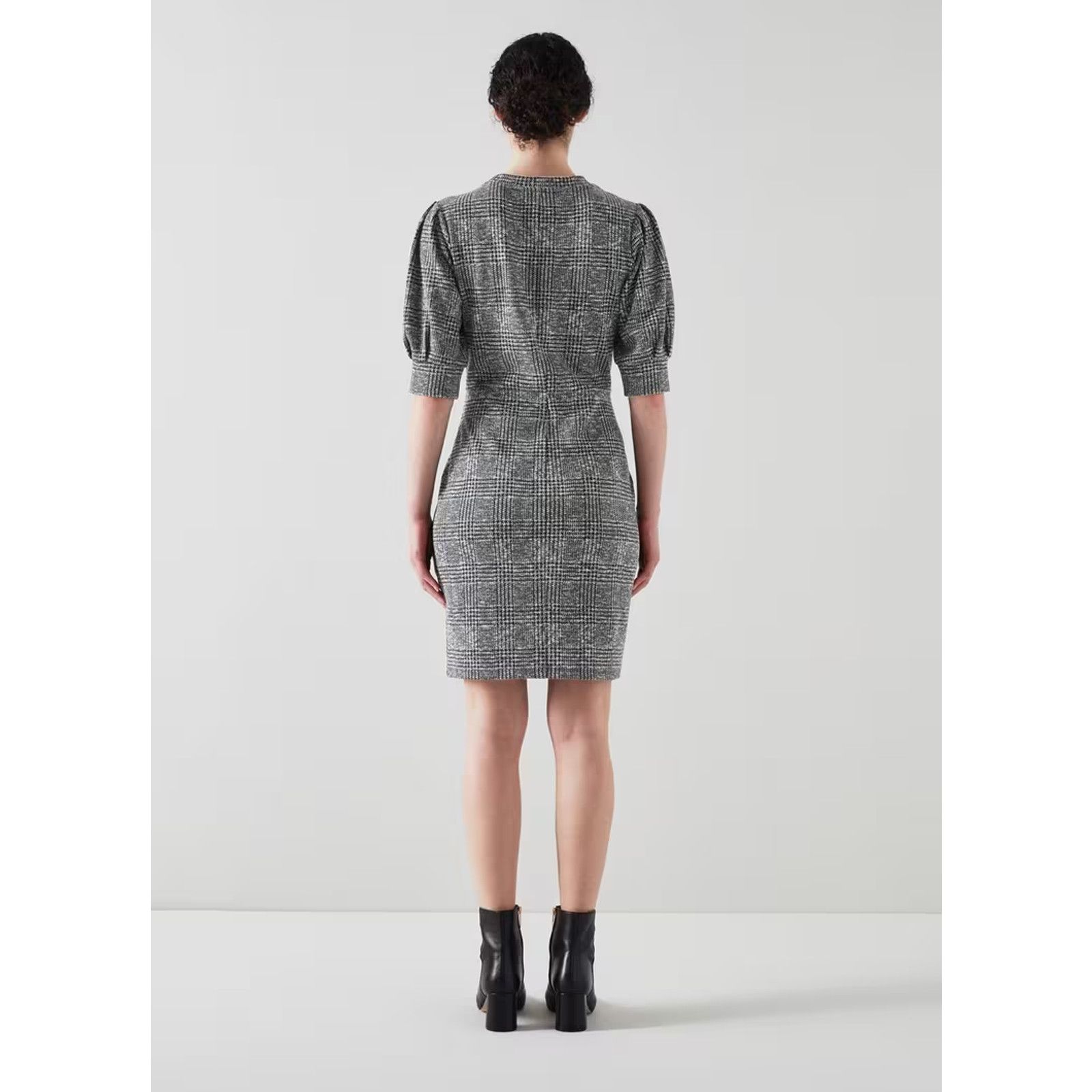 LK Bennett New LK Bennett Phillipa Black Gray Jersey Dress EUR 40 US 8 Size M / US 6-8 / IT 42-44 - 3 Thumbnail