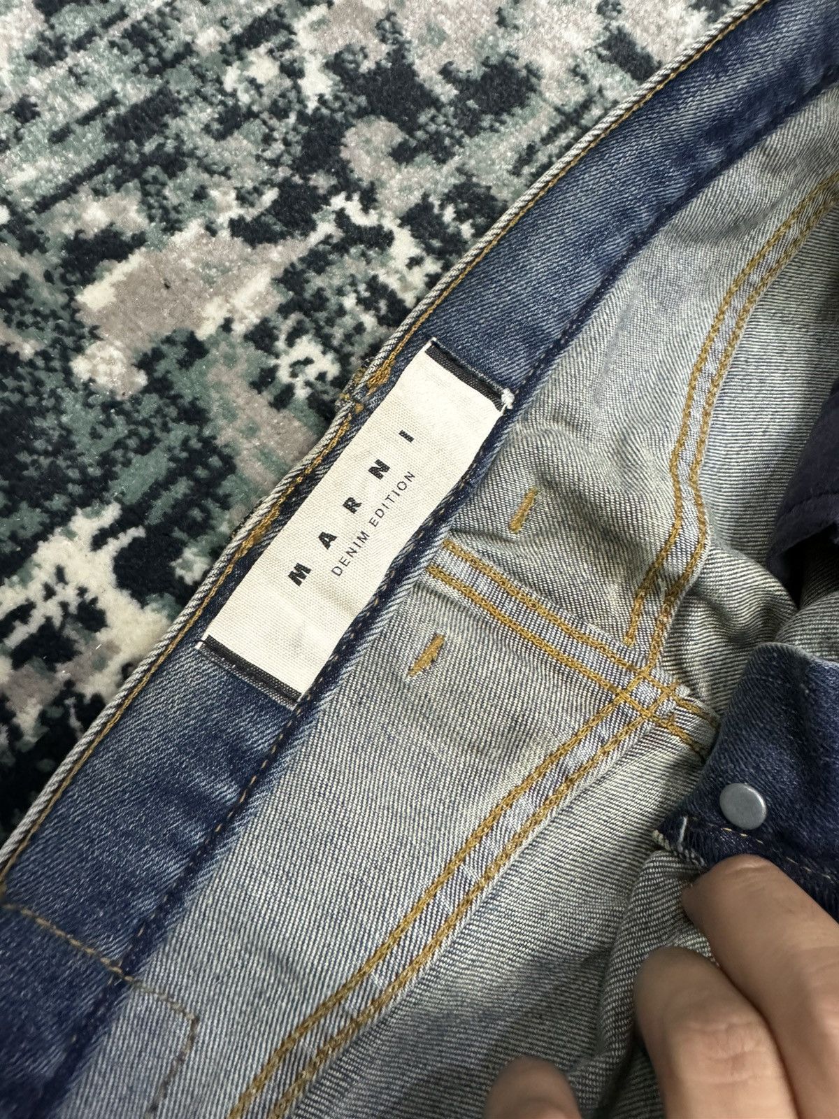 Marni VINTAGE MARNI POLKADOT PRINT CIGARETTE JEANS PANTS SIZE 34 Size 34" / US 12 / IT 48 - 10 Thumbnail