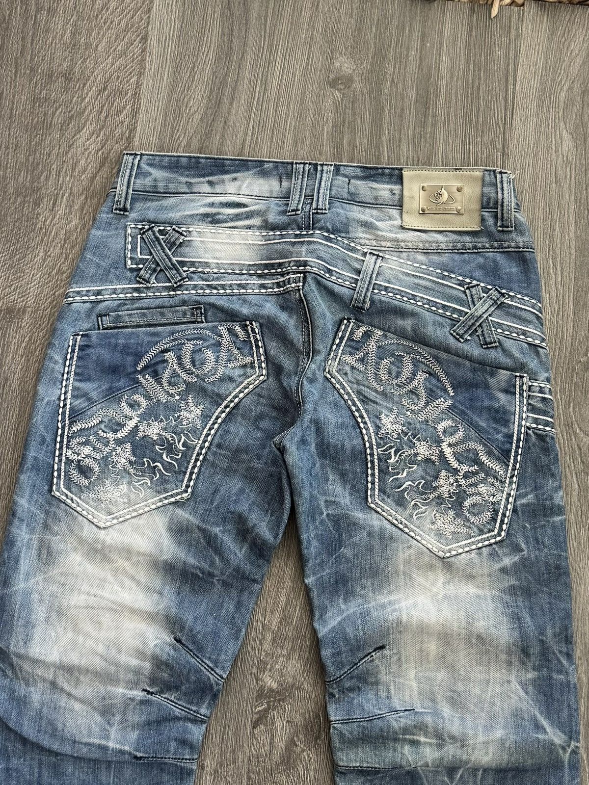 Japanese Brand Y2K Avant Garde Cosmo Lupo Vintage Jeans Size US 31 - 8 Thumbnail