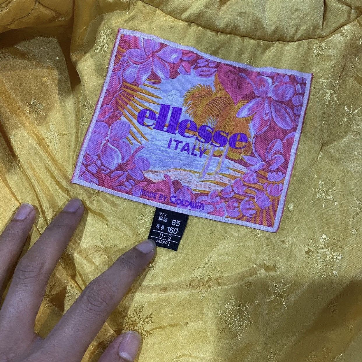 Ellesse × Vintage Vintage ELLESSE Japan Made Goldwin Ski Jacket Orange/Yellow Size L / US 10 / IT 46 - 15 Thumbnail