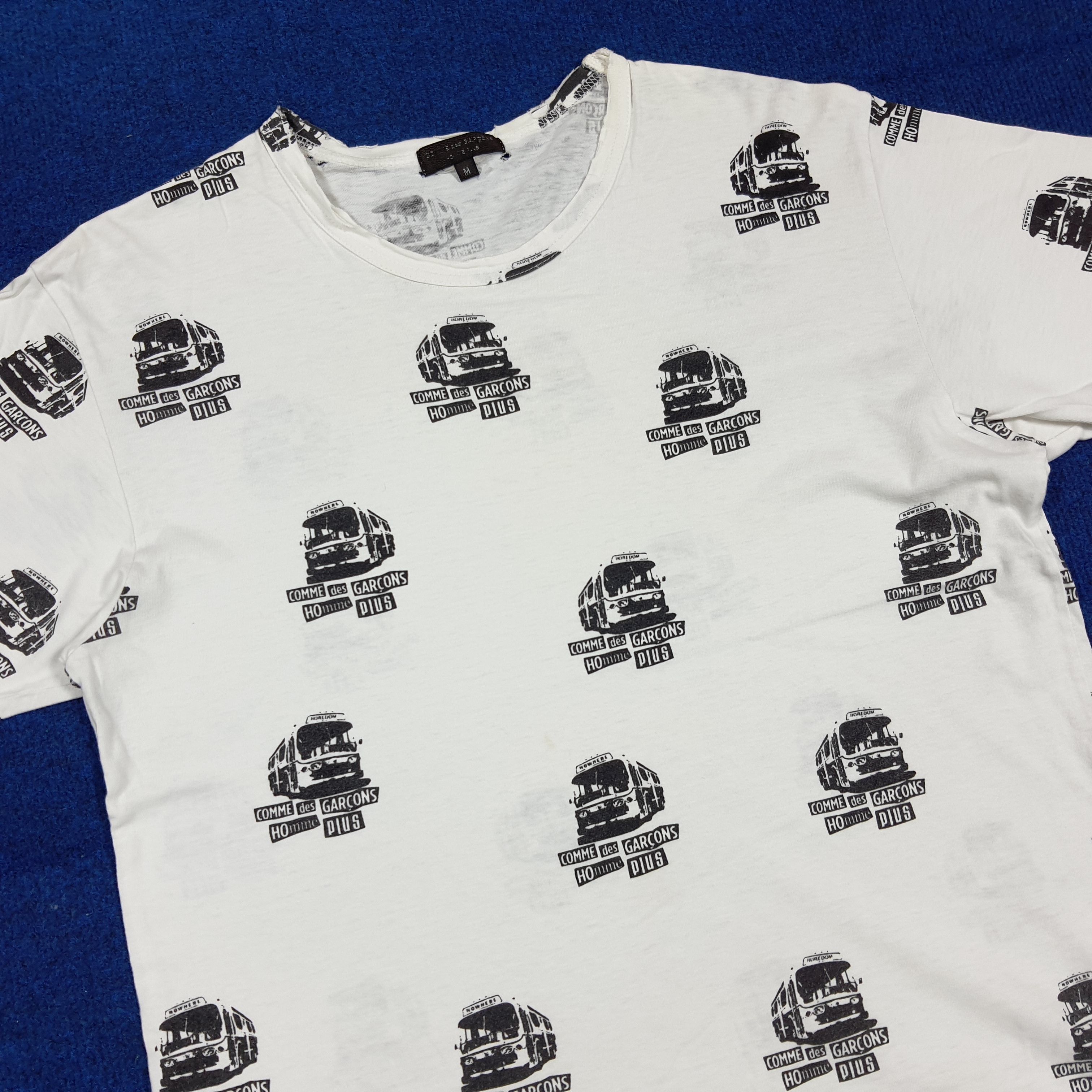 Comme des Garcons Homme Plus Rare Comme des Garcons All Over Bus Graphic Tee C294N48 Size US M / EU 48-50 / 2 - 2 Thumbnail