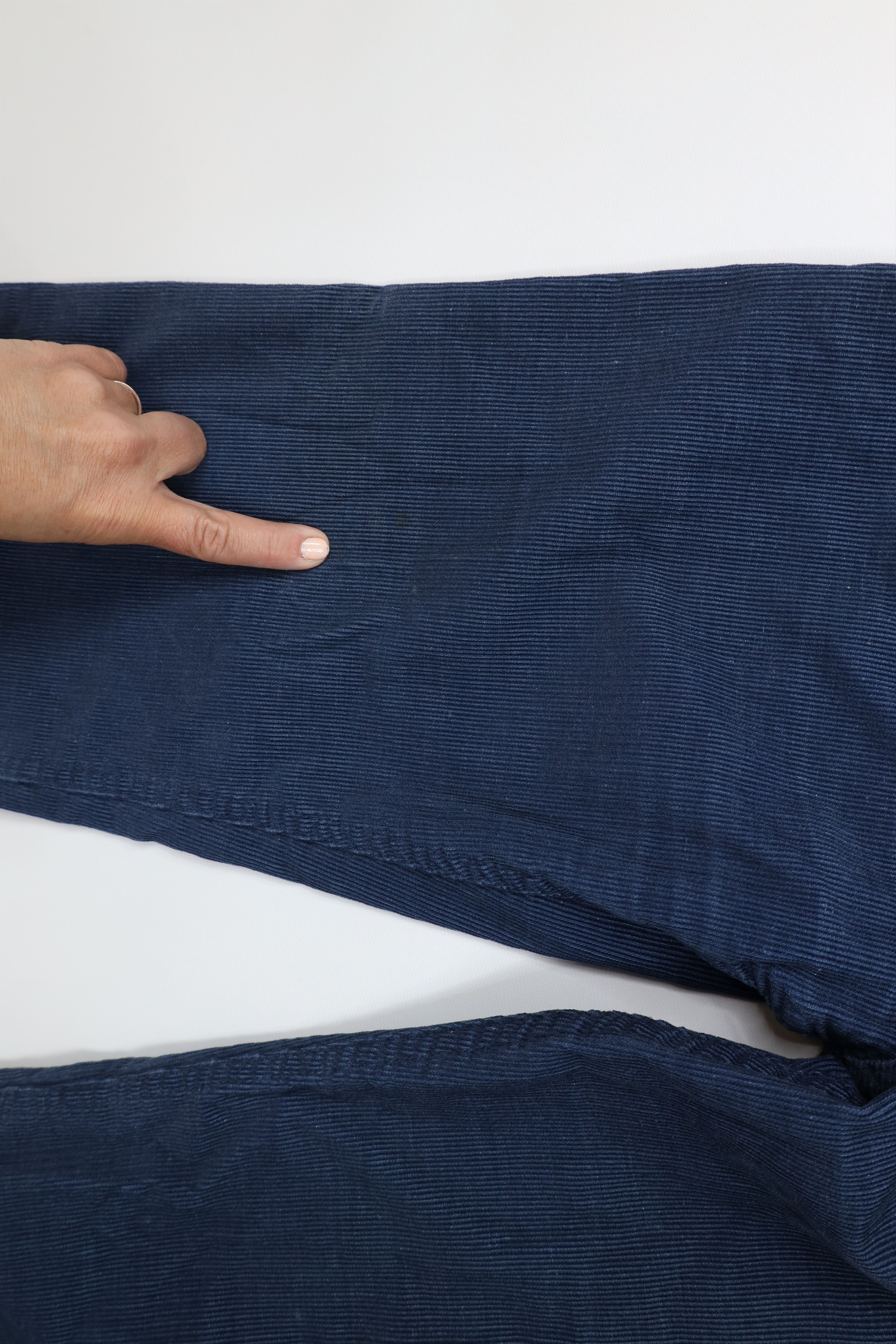 Vintage Vintage 70s Streetwear Wide Leg Corduroy Pants Blue USA Size US 32 / EU 48 - 6 Thumbnail