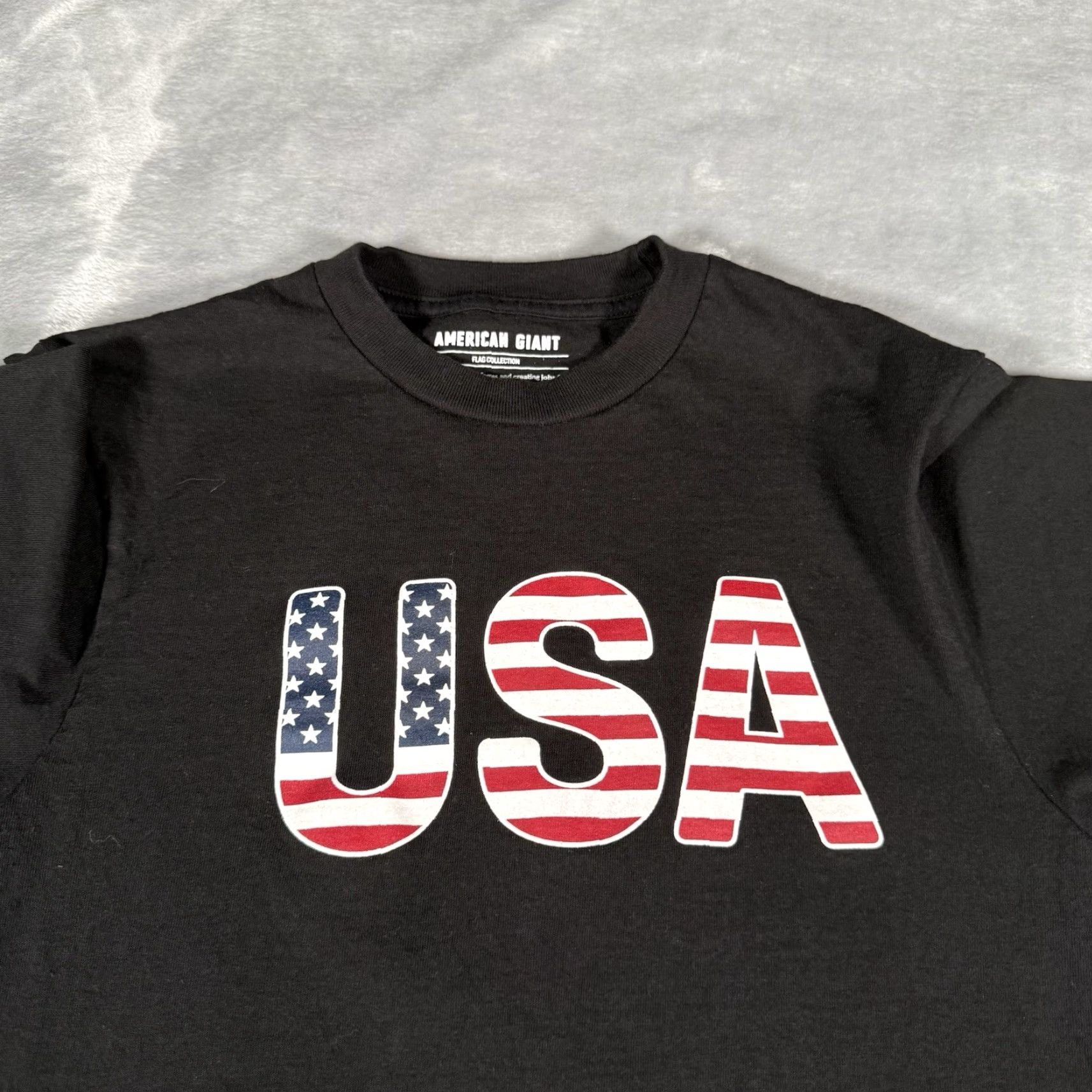 Vintage American Giant T Shirt Mens Small Black USA Graphic Print Crew Neck Short Sleeve Vintage? No, Pre-Owned Size US S / EU 44-46 / 1 - 3 Thumbnail