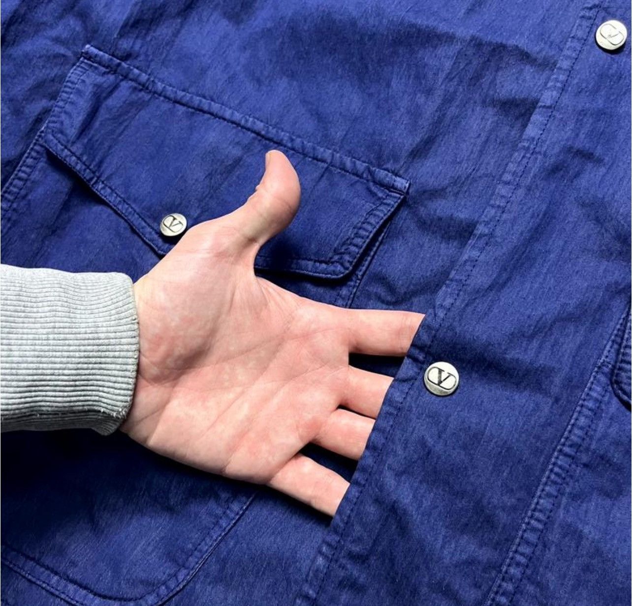 Valentino Vintage oversized jacket valentino jeans Size US L / EU 52-54 / 3 - 4 Thumbnail
