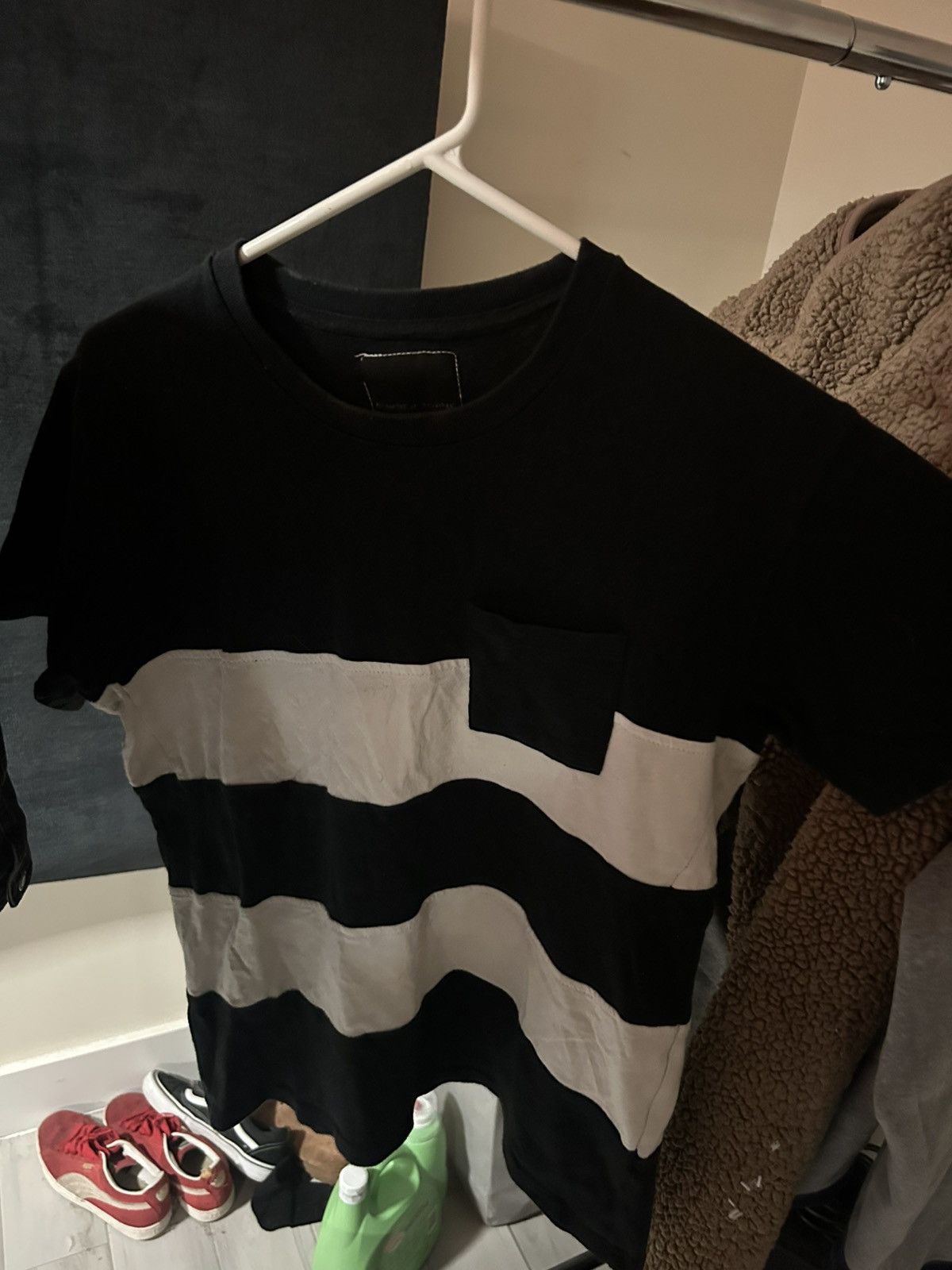Number (N)ine Number (N)ine Men's Black and Grey T-shirt Size US S / EU 44-46 / 1 - 7 Thumbnail
