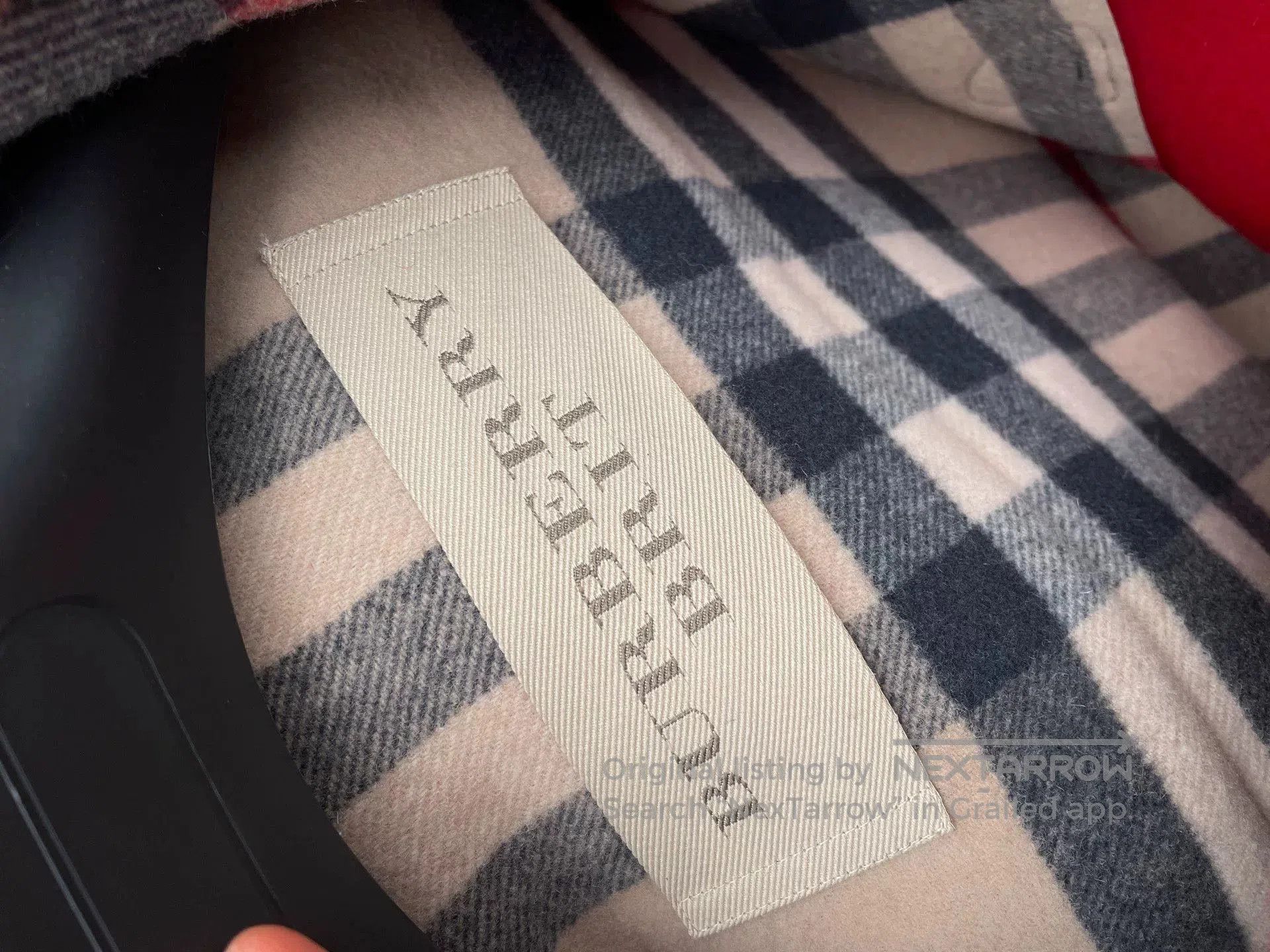 Burberry Burberry Red Toggle Coat for Sale. Size XL / US 12-14 / IT 48-50 - 3 Thumbnail