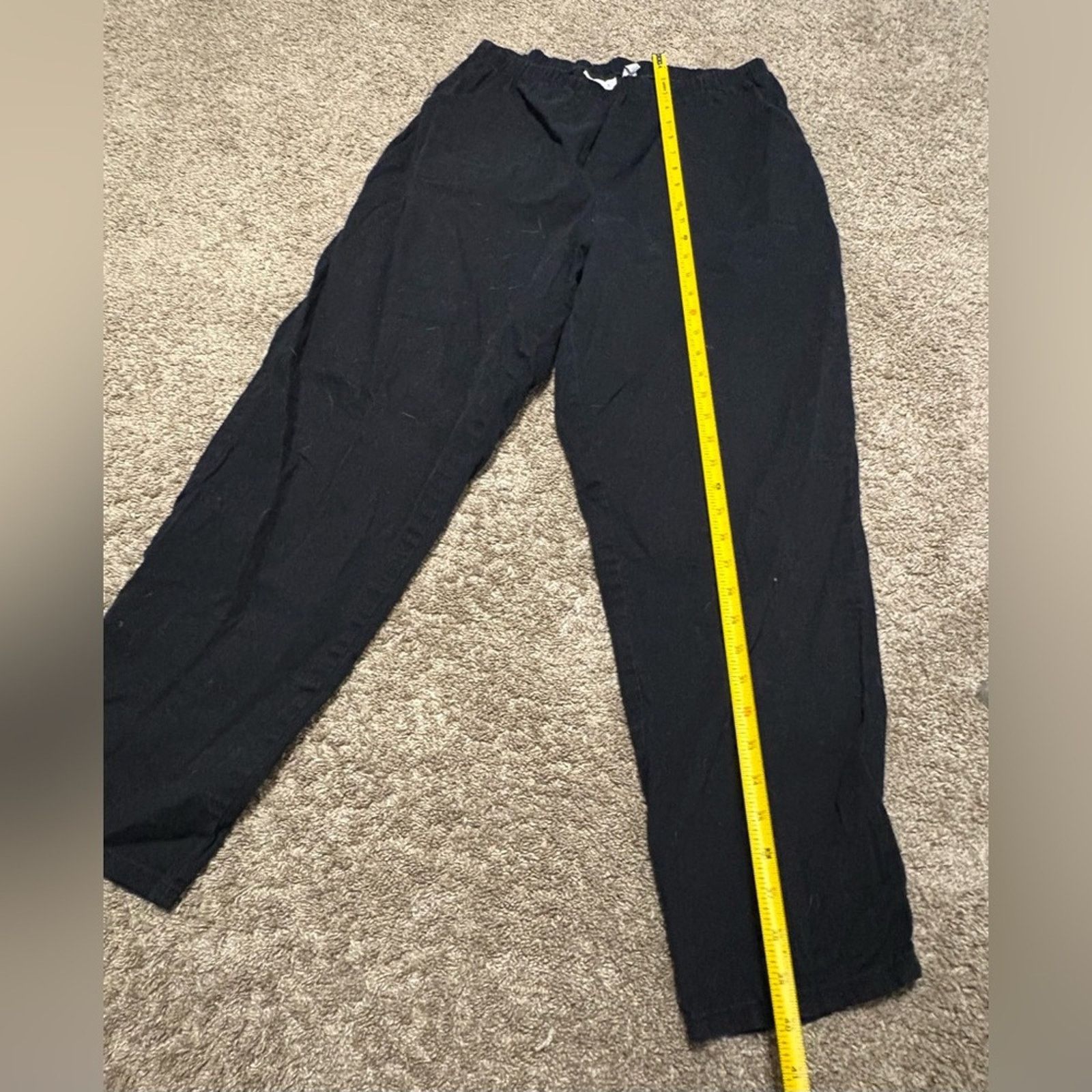 Denim & Co. (D&Co) Stretchy Black Pants: Size 1X Size 32" / US 10 / IT 46 - 5 Thumbnail