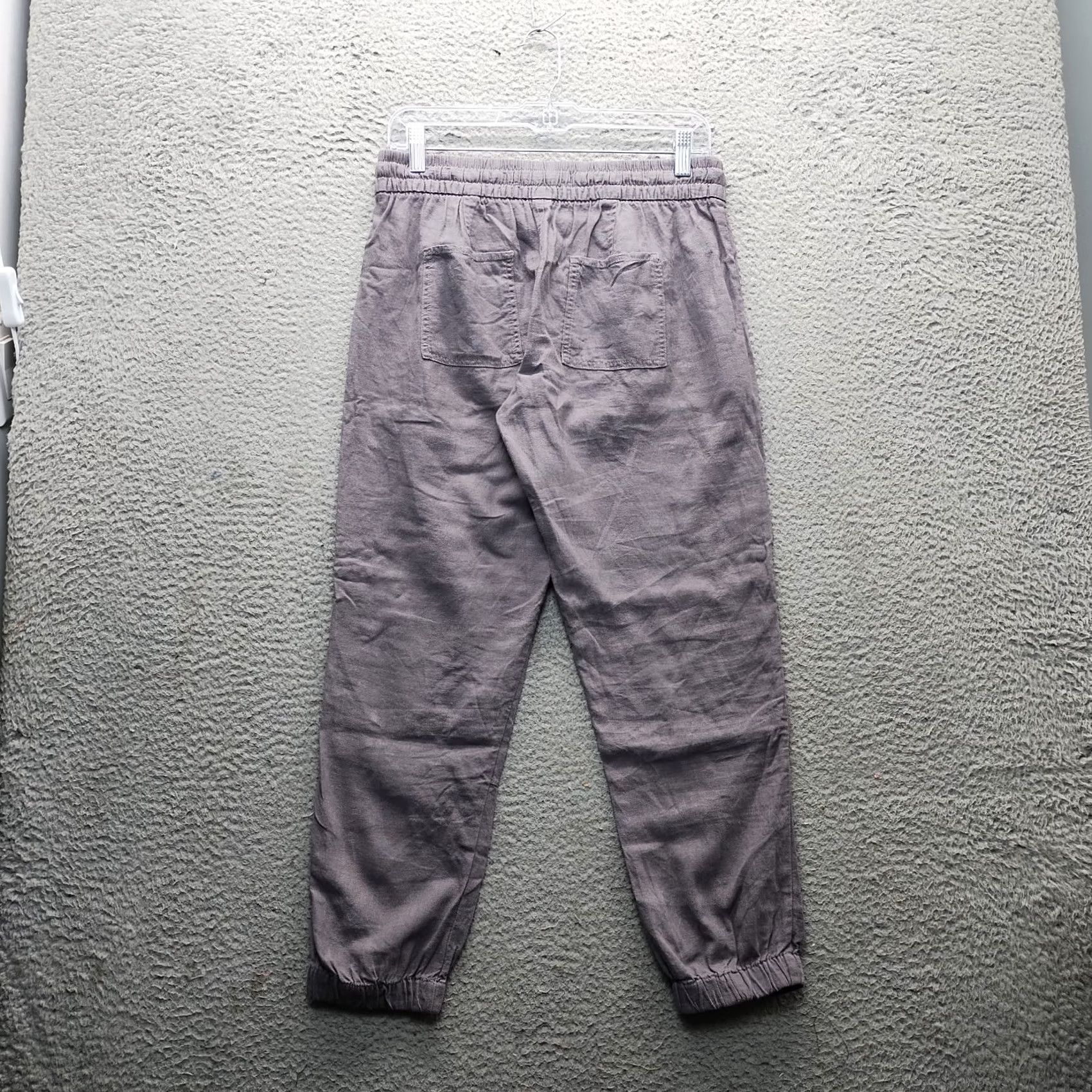Calvin Klein Calvin Klein Womens Jogger Pants 6 Gray Elastic Drawstring Tapered Leg Pants Size 28" / US 6 / IT 42 - 2 Thumbnail