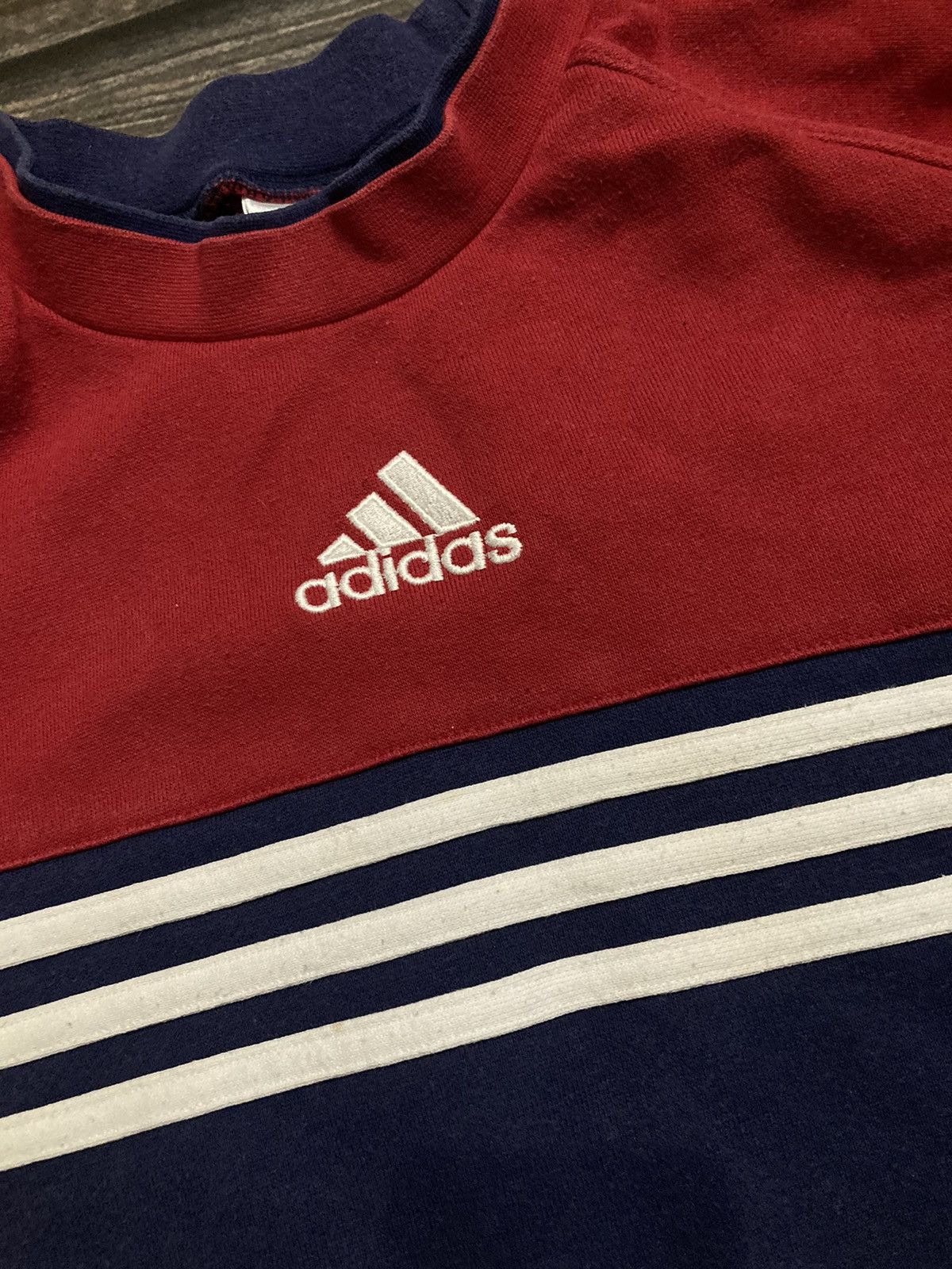 Adidas × Vintage Adidas center logo sweatshirt Size US L / EU 52-54 / 3 - 3 Thumbnail