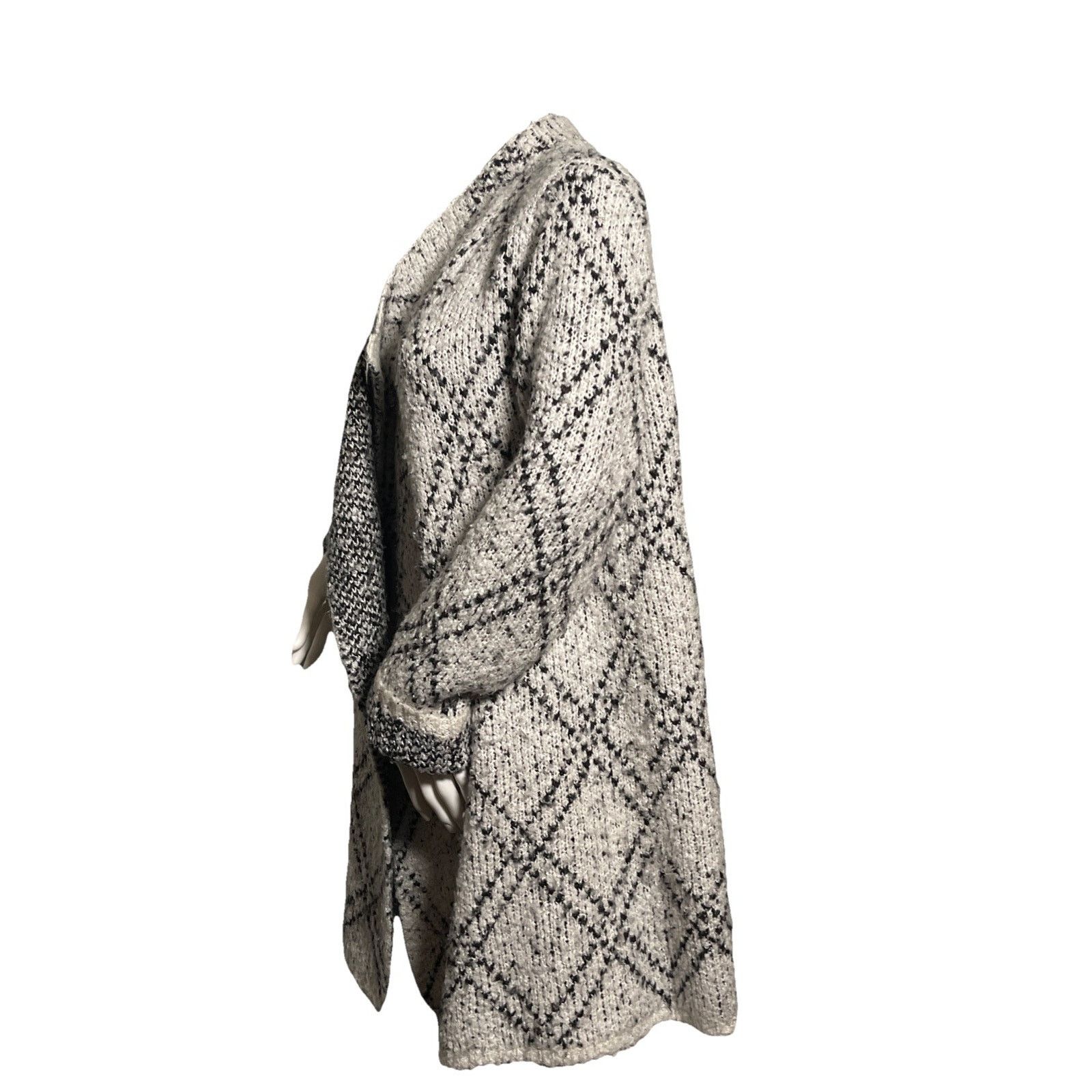 Loft Loft Outlet Women's Open Front Wide Lapel Plaid Cardigan L Size L / US 10 / IT 46 - 3 Thumbnail