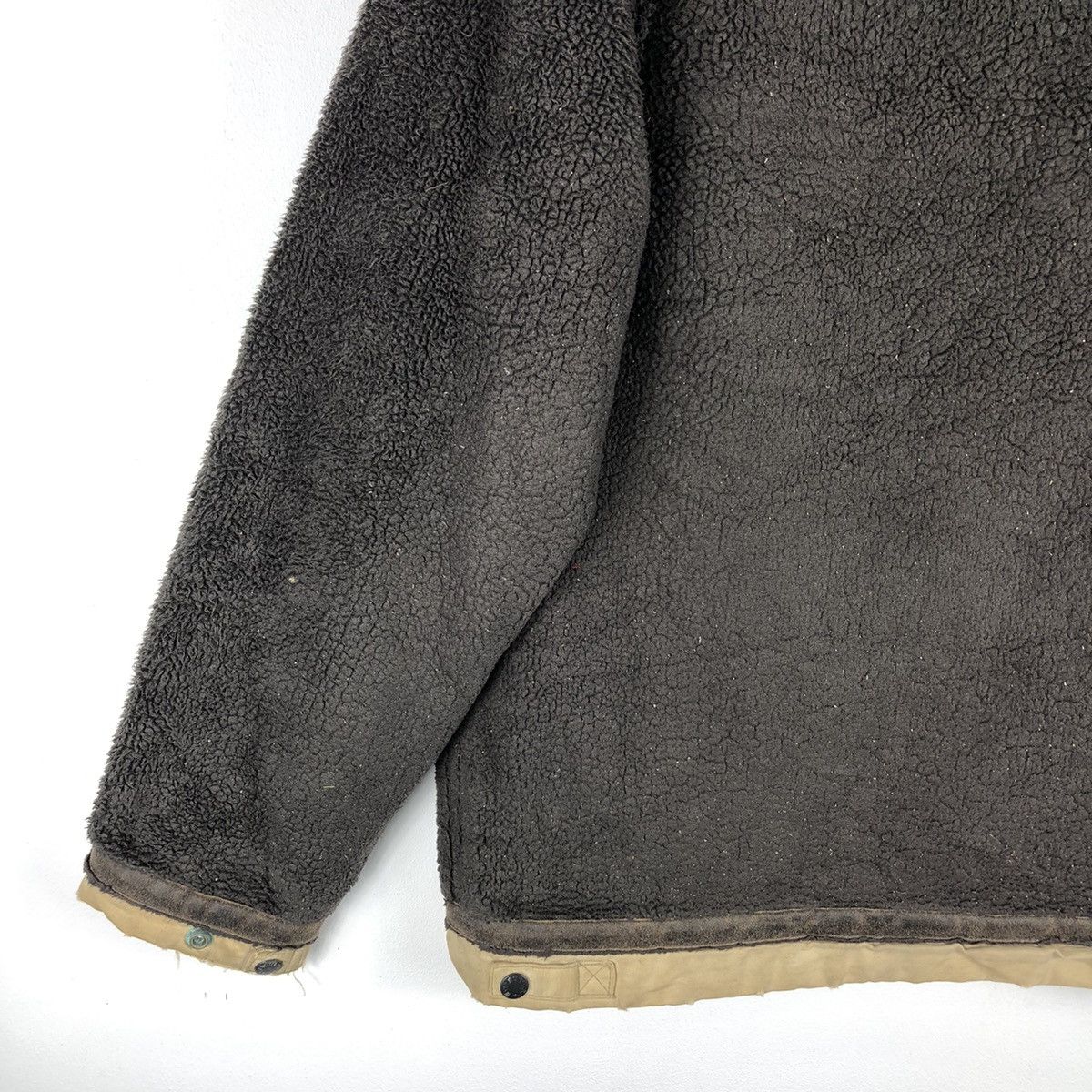 Avirex Vintage 90's Avirex Sherpa Hoodie Jacket Button up Size US L / EU 52-54 / 3 - 6 Thumbnail